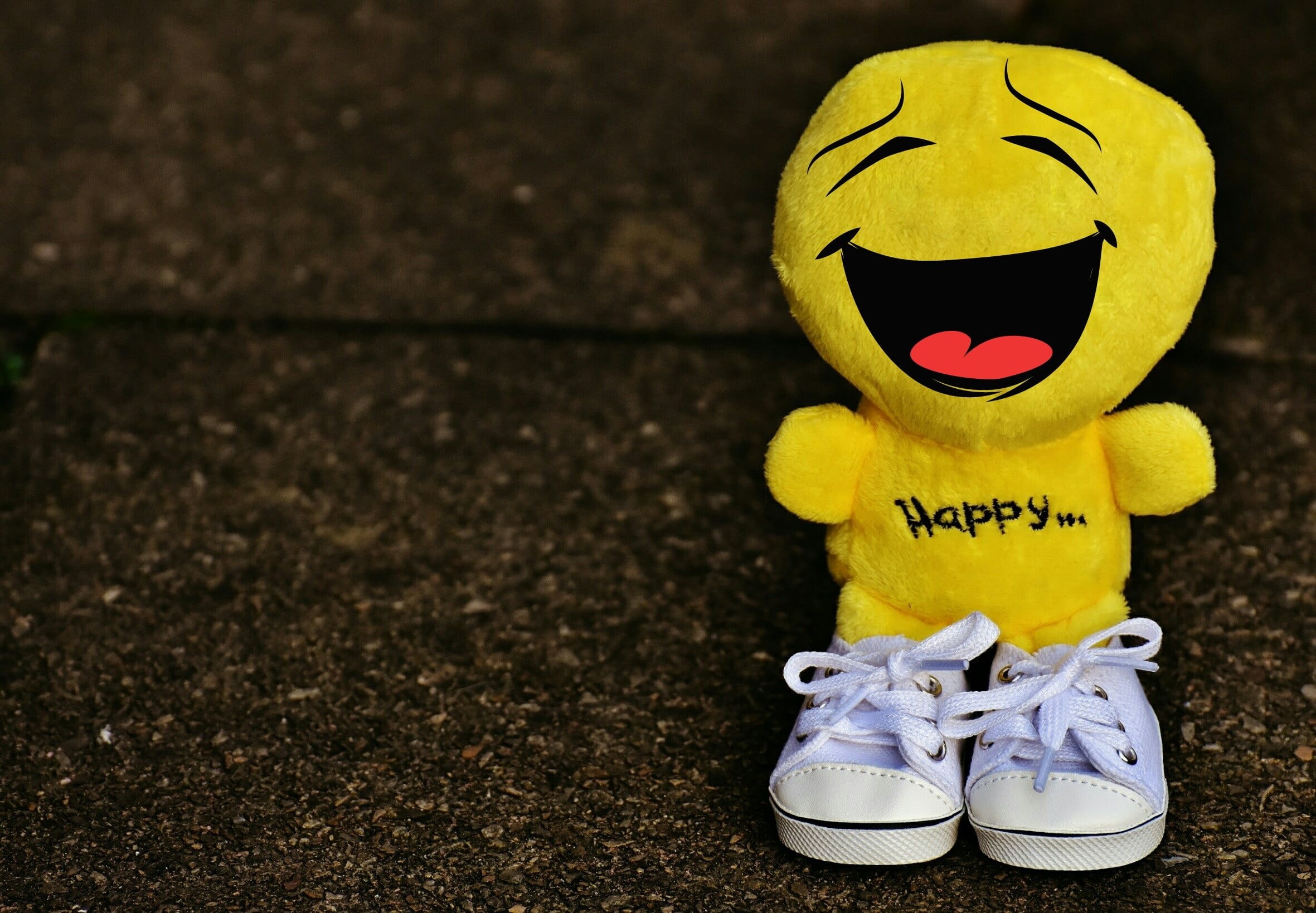 joy, happy, celebration, copy space, frohnatur, keep smiling, yellow, shoe, anthropomorphic face, cute, beginning, start, green, happiness, 1080P, wearing, HD Wallpaper