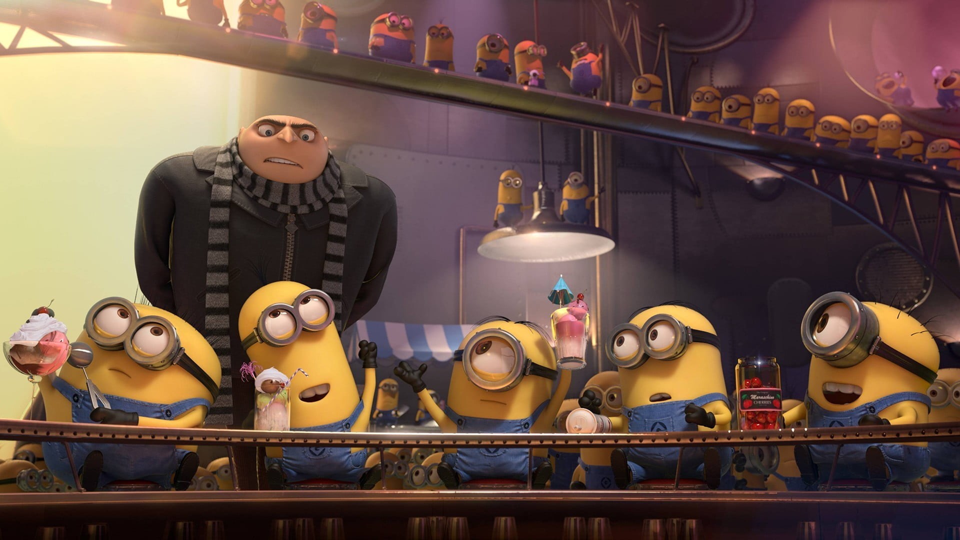 no people, human representation, retail display, animated movies, shelf, movie, creativity, arts culture and entertainment, male likeness, minions, architecture, HD Wallpaper