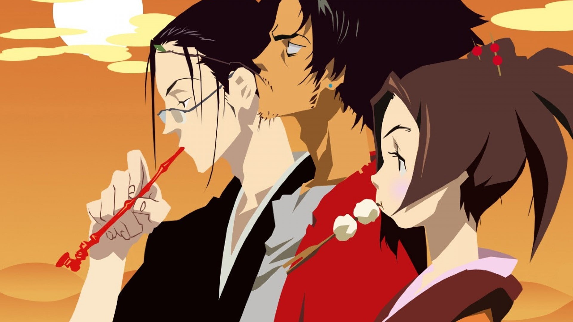 males, suit, Mugen, 1080P, representation, leisure activity, young adult, Fuu, men, standing, indoors, holding, people, real people, businessman, Samurai Champloo, HD Wallpaper