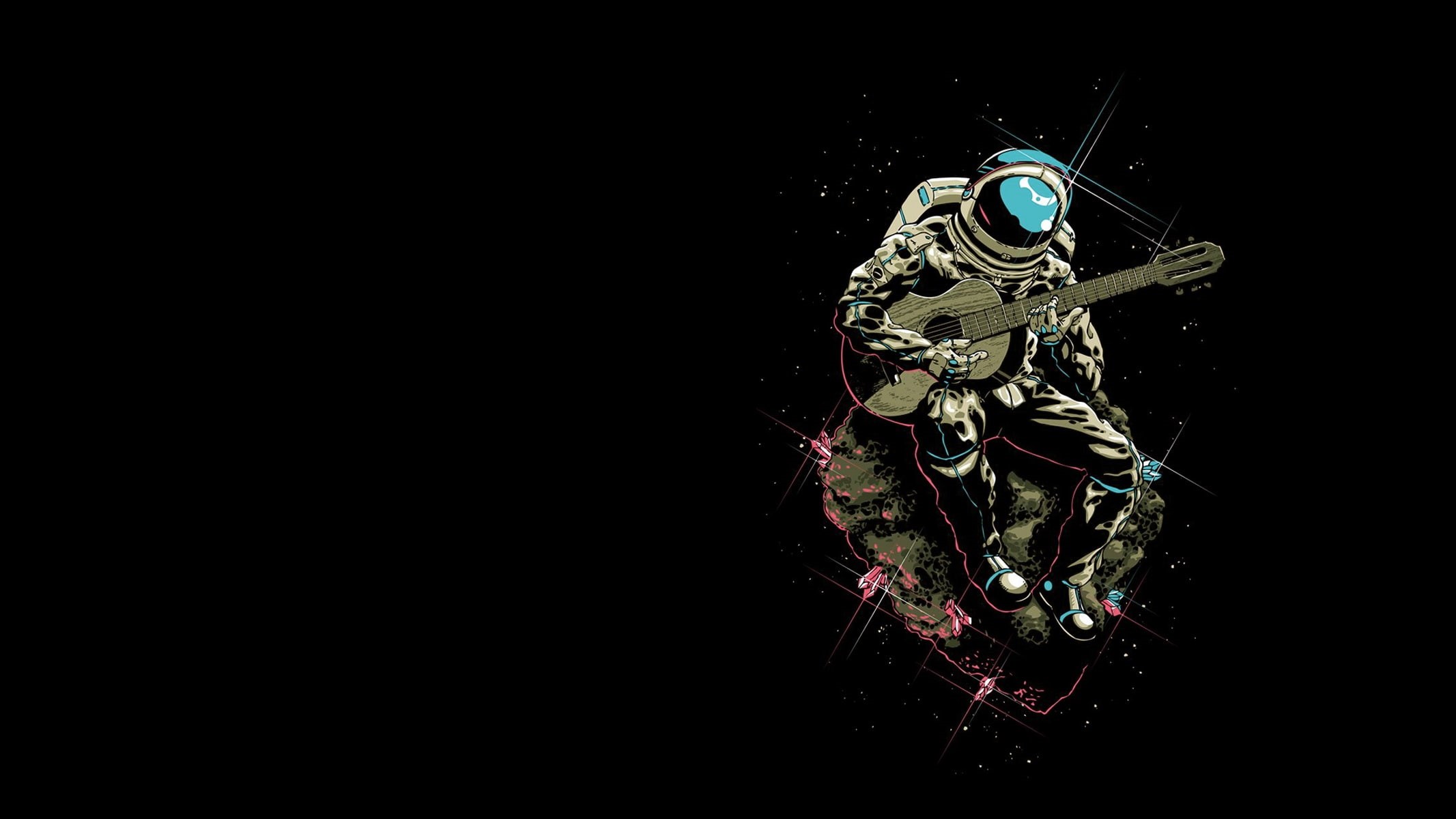 astronaut, still life, indoors, invertebrate, copy space, close-up, insect, representation, single object, nature, guitarist, studio shot, no people, HD Wallpaper