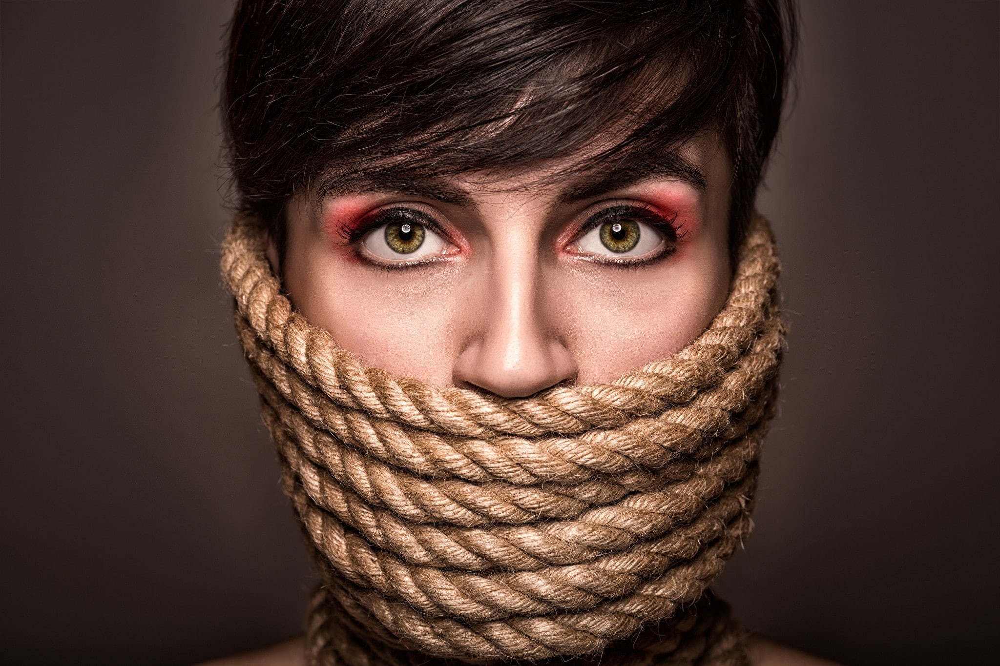 funny, rope, portrait, Girl, 1080P, HD Wallpaper