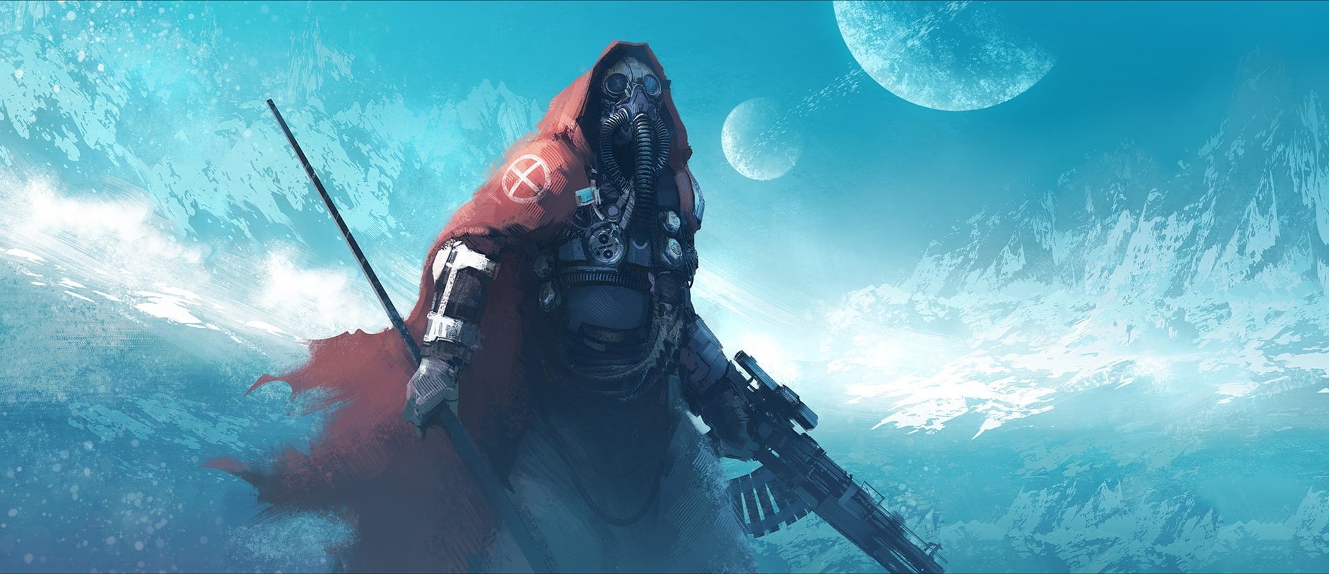 1080P, joakim ericsson concept art fantasy weapon gas masks planet, HD Wallpaper