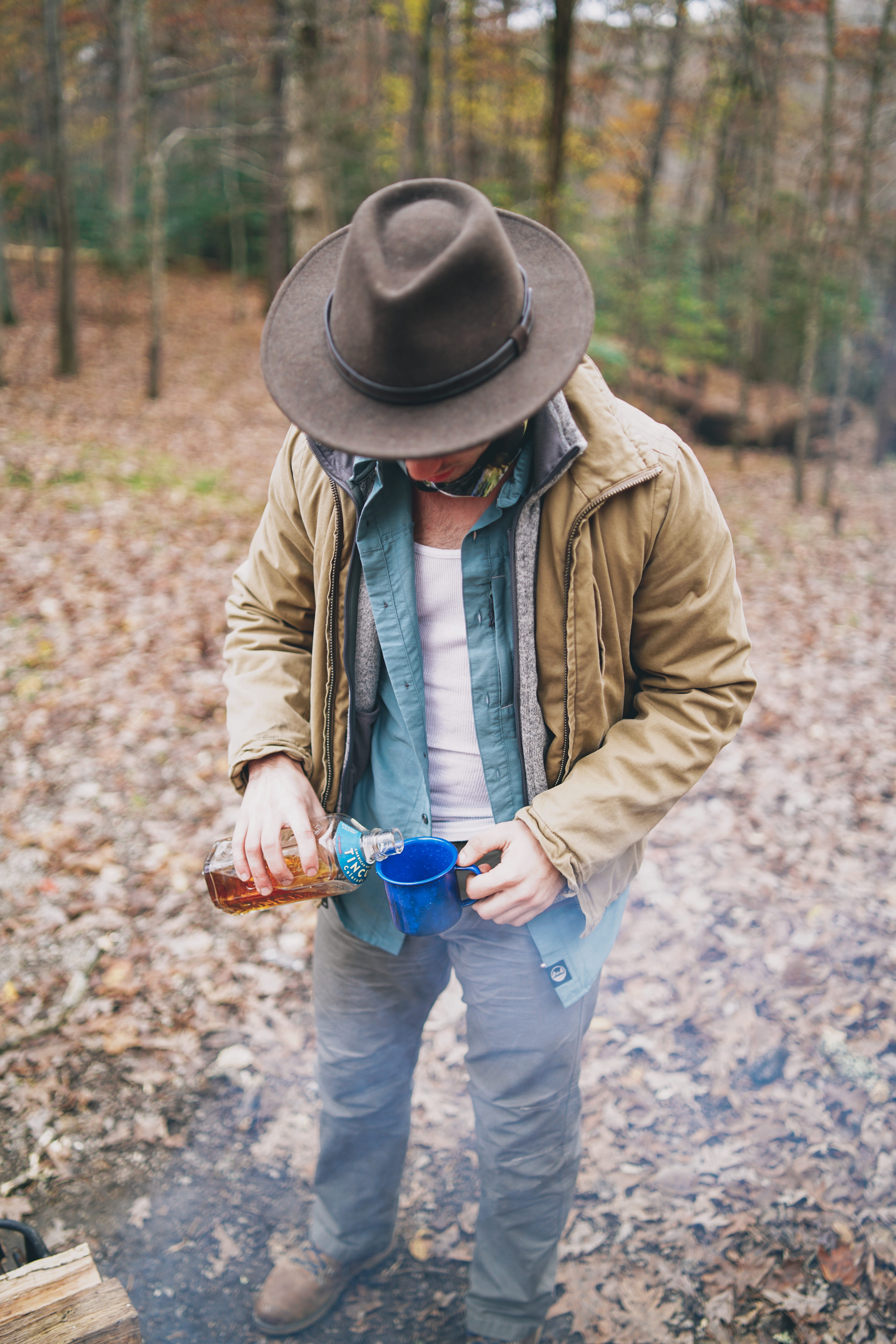 nature, gravel, one person, wearing, innocence, hat, shoe, lifestyles, outdoors, day, jacket, ground, brown, blue, tree, liquid, pouring, leisure activity, Phone HD Wallpaper
