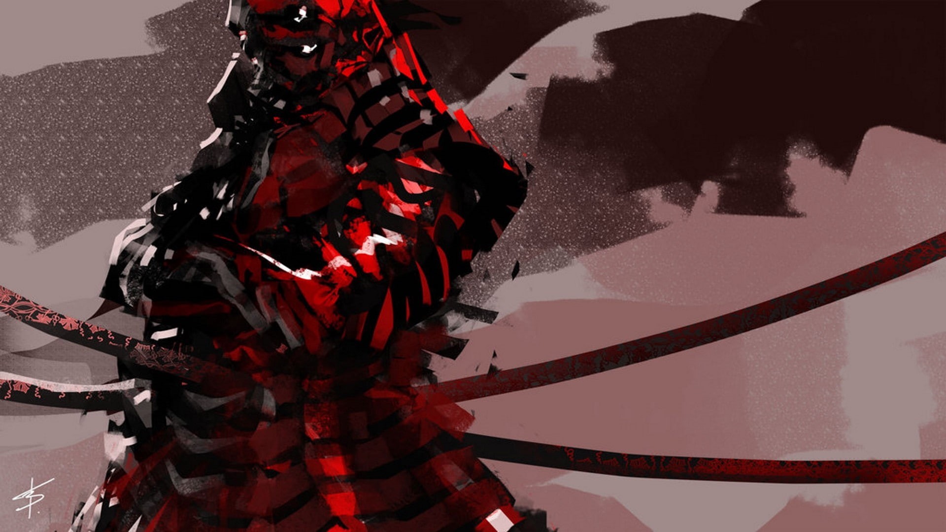 Shogun Ceneataur, 1080P, VBagi, Red Samurai, HD Wallpaper