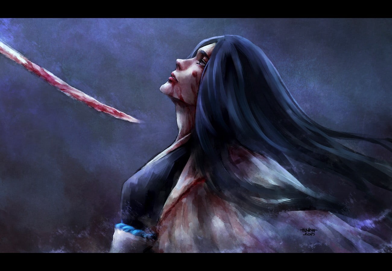women, fantasy girl, motion, auto post production filter, long hair, smoke - physical structure, side view, Unohana Retsu, one person, real people, NanFe, HD Wallpaper