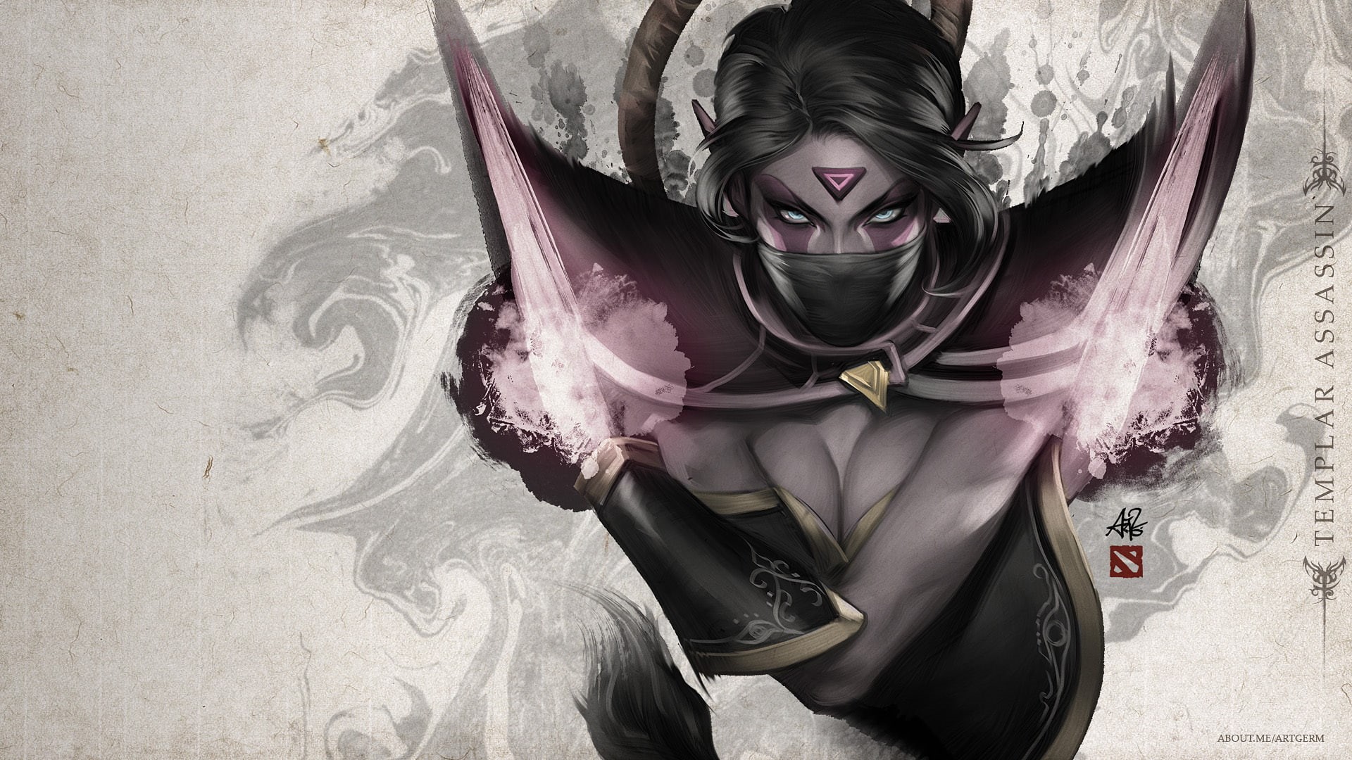 1080P, DotA 2, Dota, Templar Assassin (DotA 2), Girl, HD Wallpaper