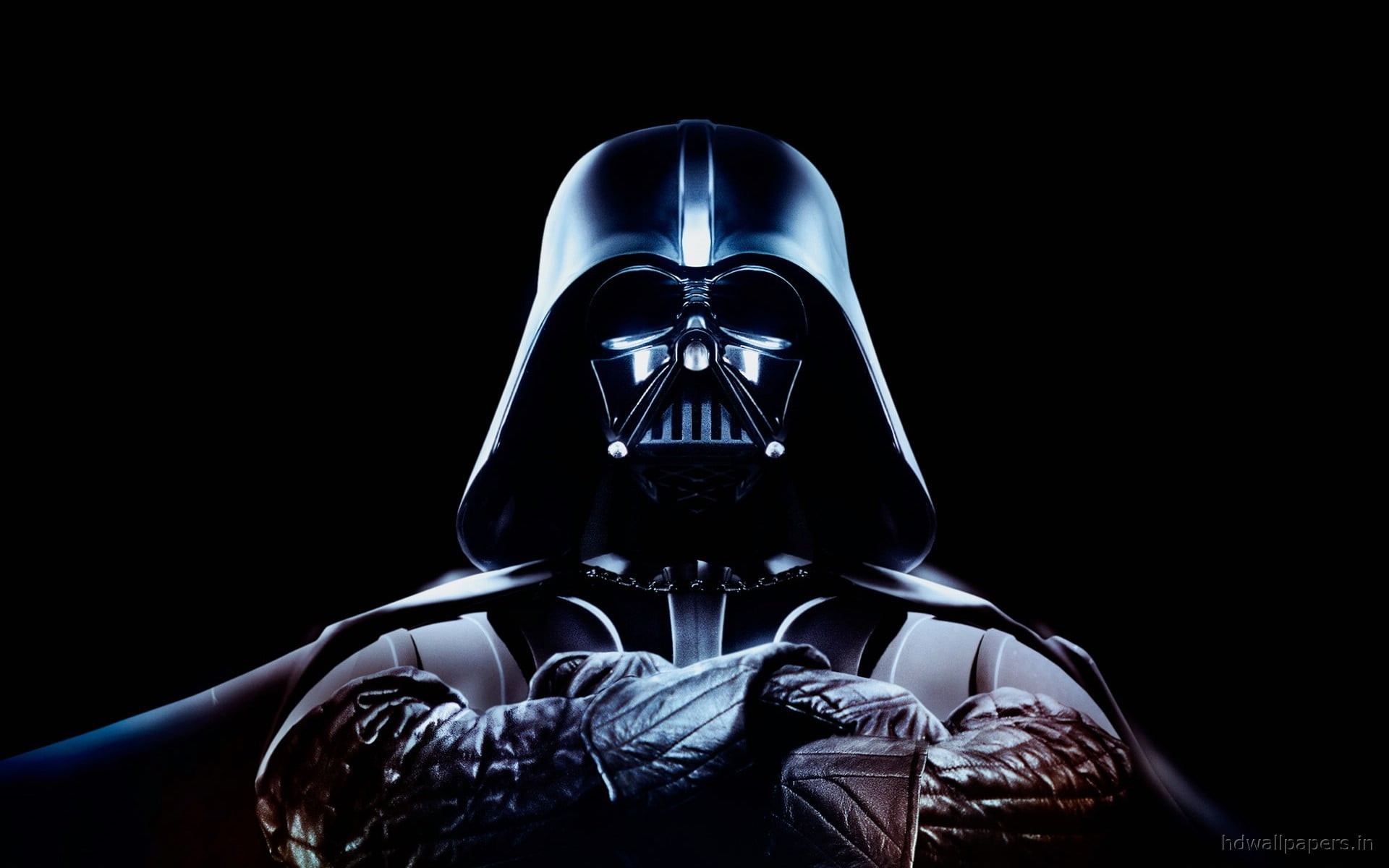 darth, hood - clothing, hood, human bone, Darth Vader, Star Wars, human body part, front view, 1080P, sitting, skeleton, obscured face, black background, HD Wallpaper