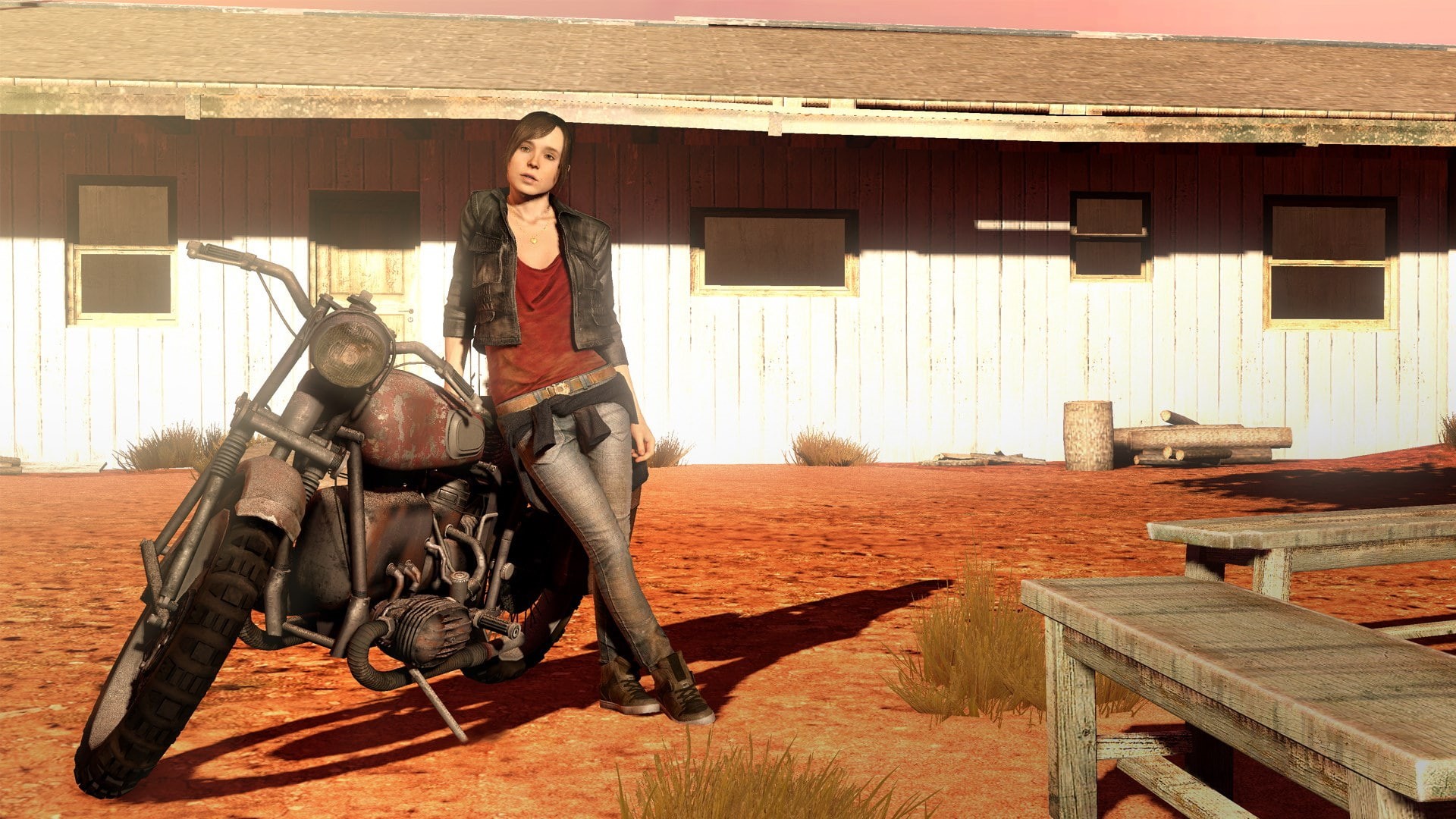 beyond two souls, riding, young women, built structure, livestock, domestic, mammal, young adult, beautiful woman, adult, one animal, day, horseback riding, HD Wallpaper