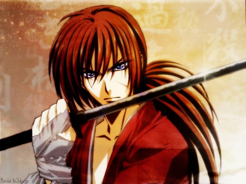 anime boys, 480P, anime, Rurouni Kenshin, blue eyes, HD Wallpaper