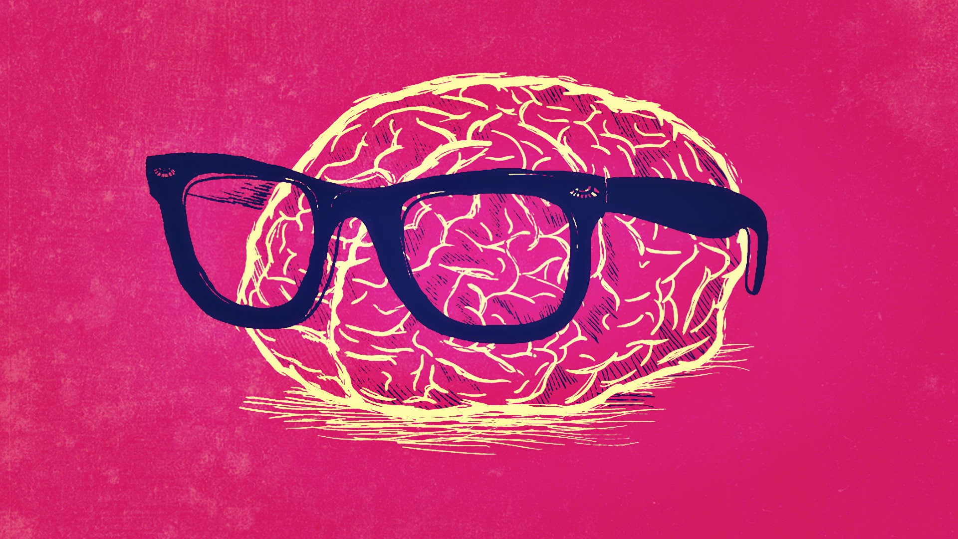 Nerd, 1080P, Red, Humor, Brain, Geek, HD Wallpaper