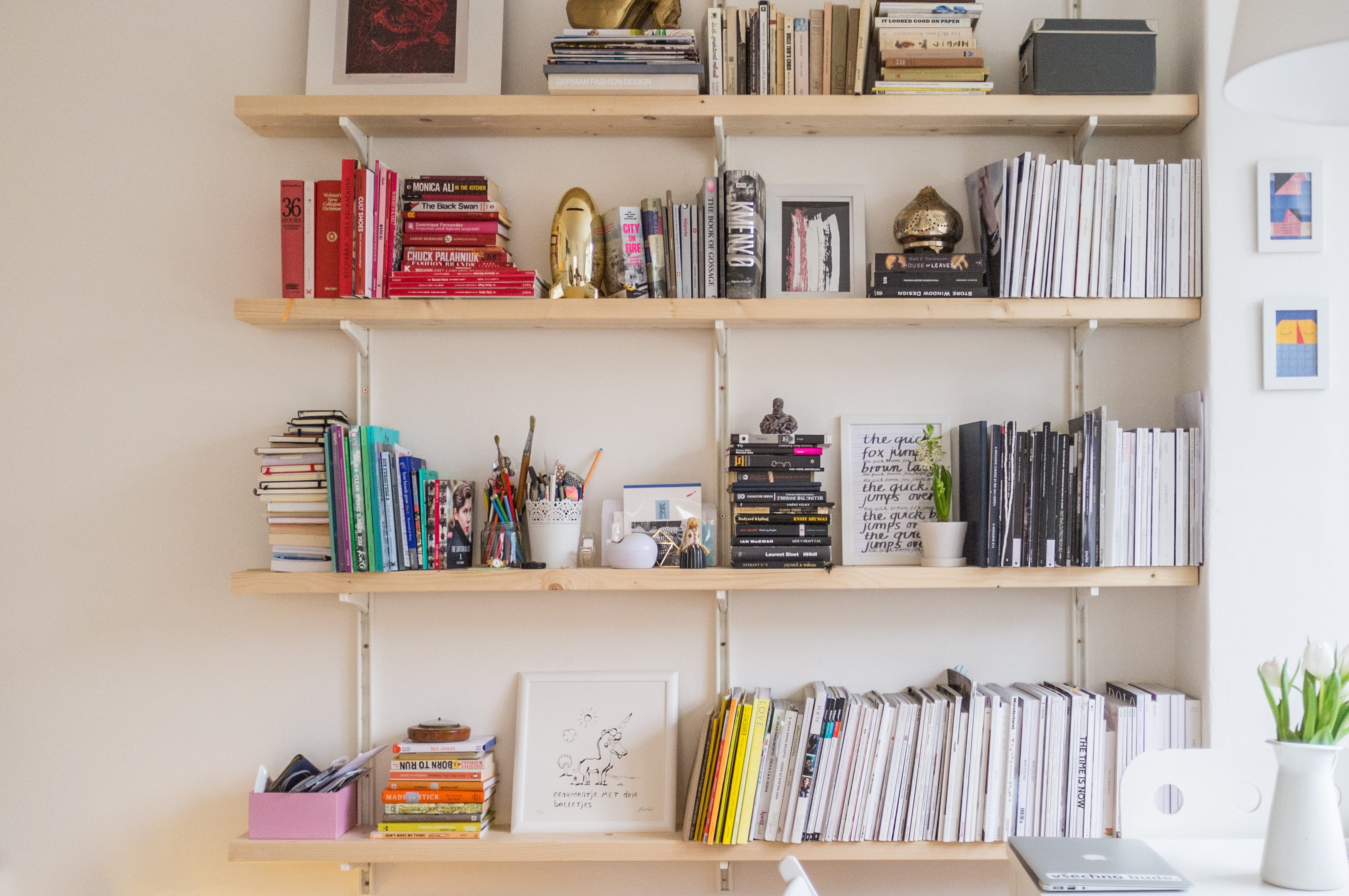 books, indoors, desk, home interior, table, bookcase, interior, choice, no people, still life, abundance, container, prague, creativity, plywood, order, HD Wallpaper