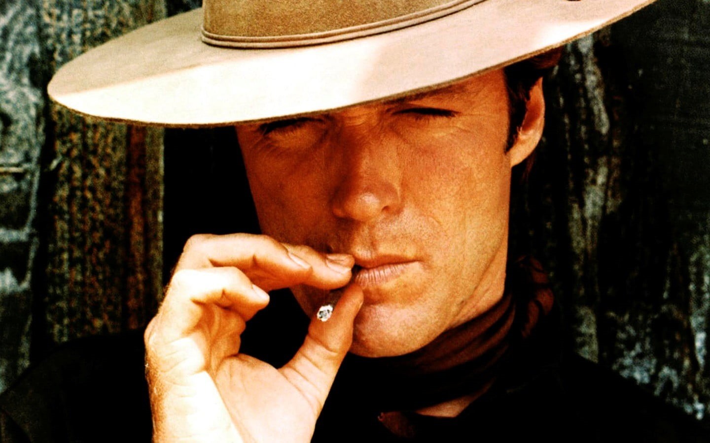close-up, lifestyles, portrait, real people, males, mature adult, hat, tree, headshot, movies, shirt, neck, human face, Clint Eastwood, adult, one person, HD Wallpaper