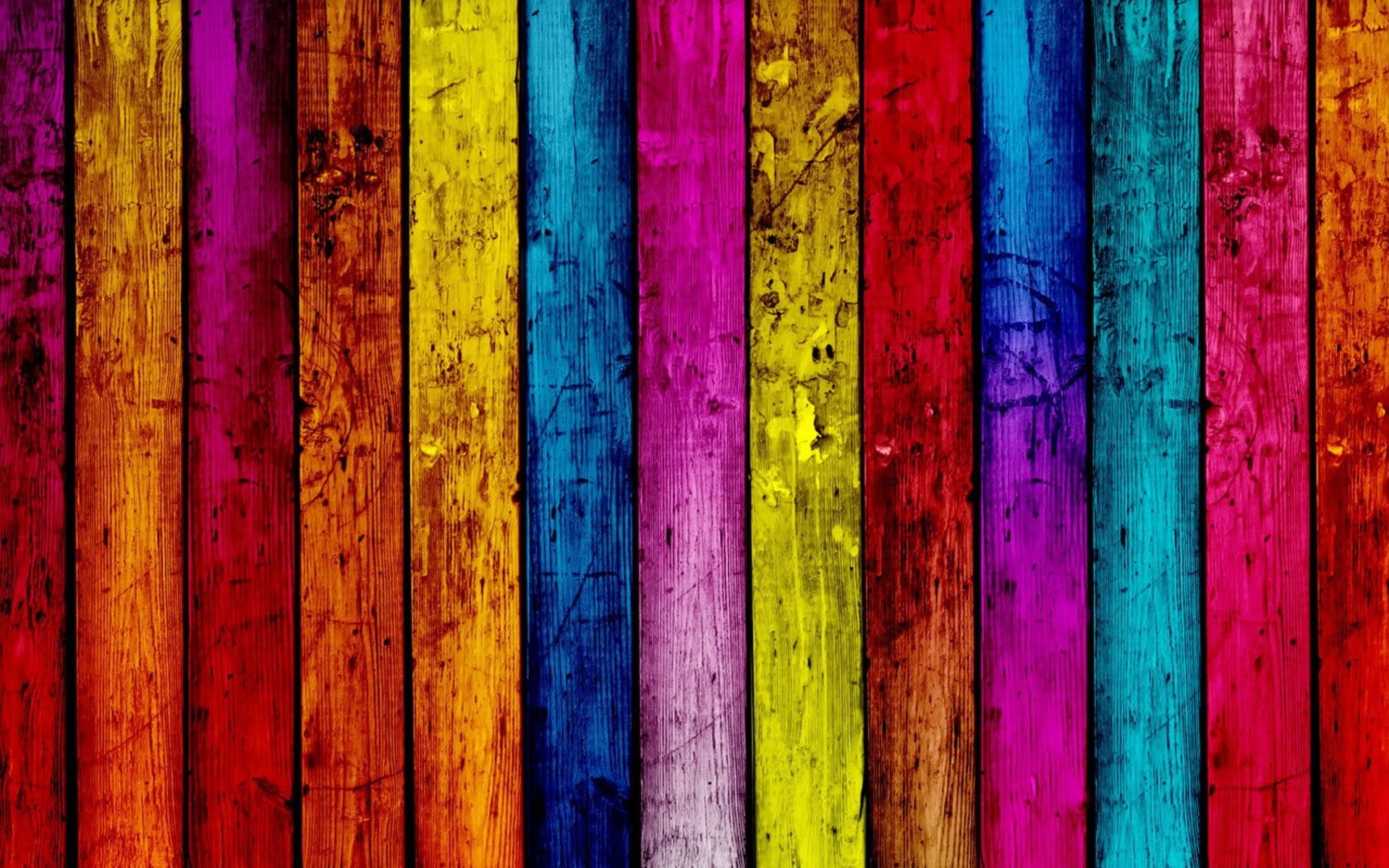 wood, rainbows, x, planks, panels, textures, colors, abstract, hd, art, multicolor, 1080P, HD Wallpaper