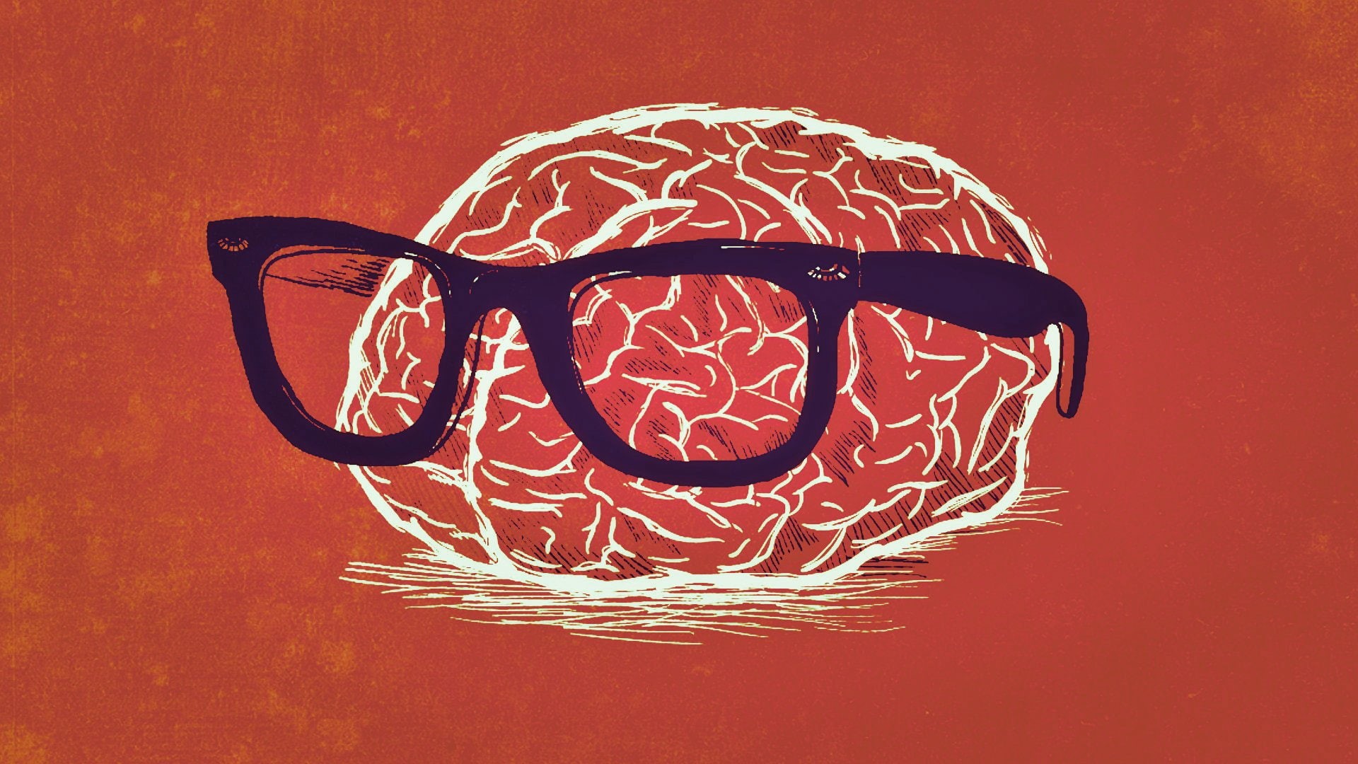 nerds, glasses, brain, 1080P, HD Wallpaper