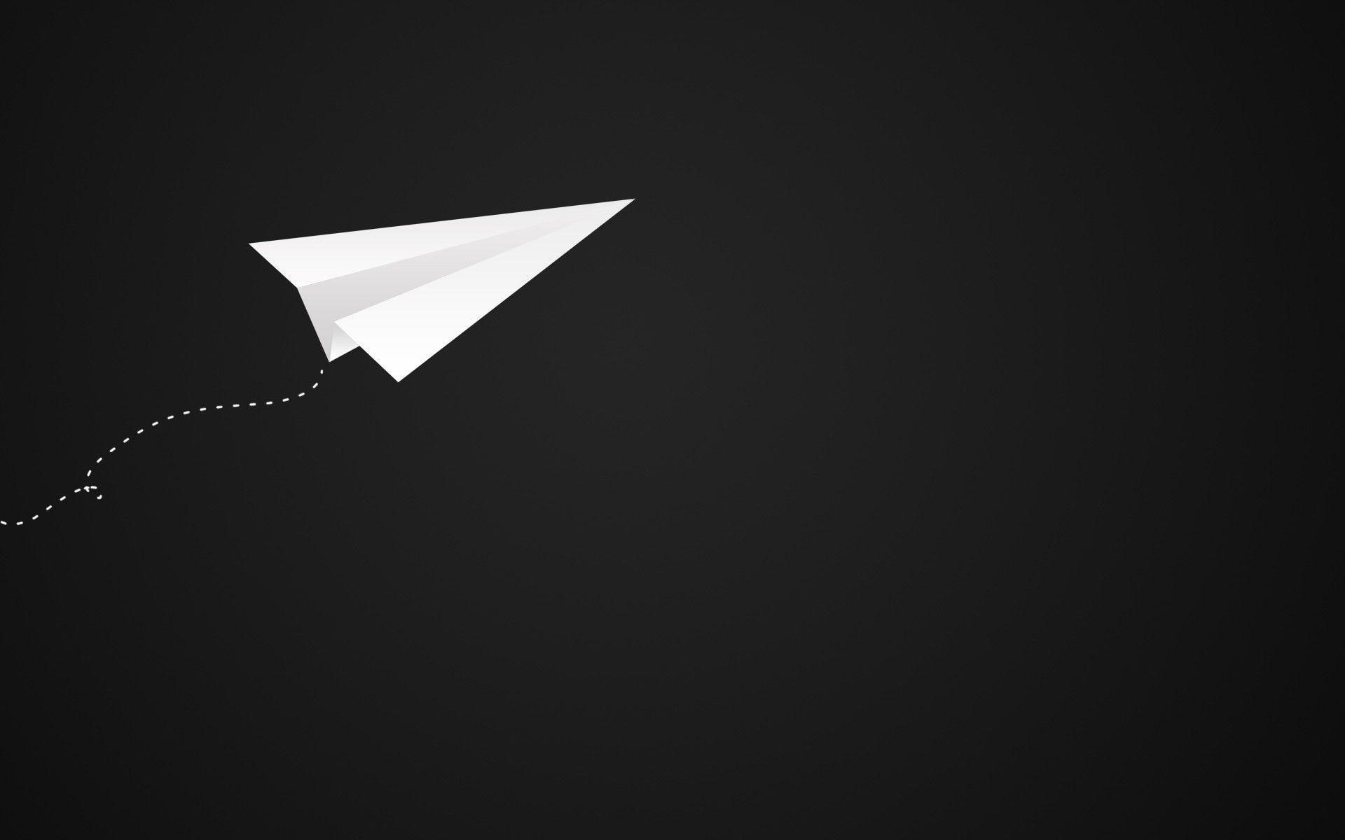 paper, minimalistic, white, plane, 1920x1200, 1080P, HD Wallpaper