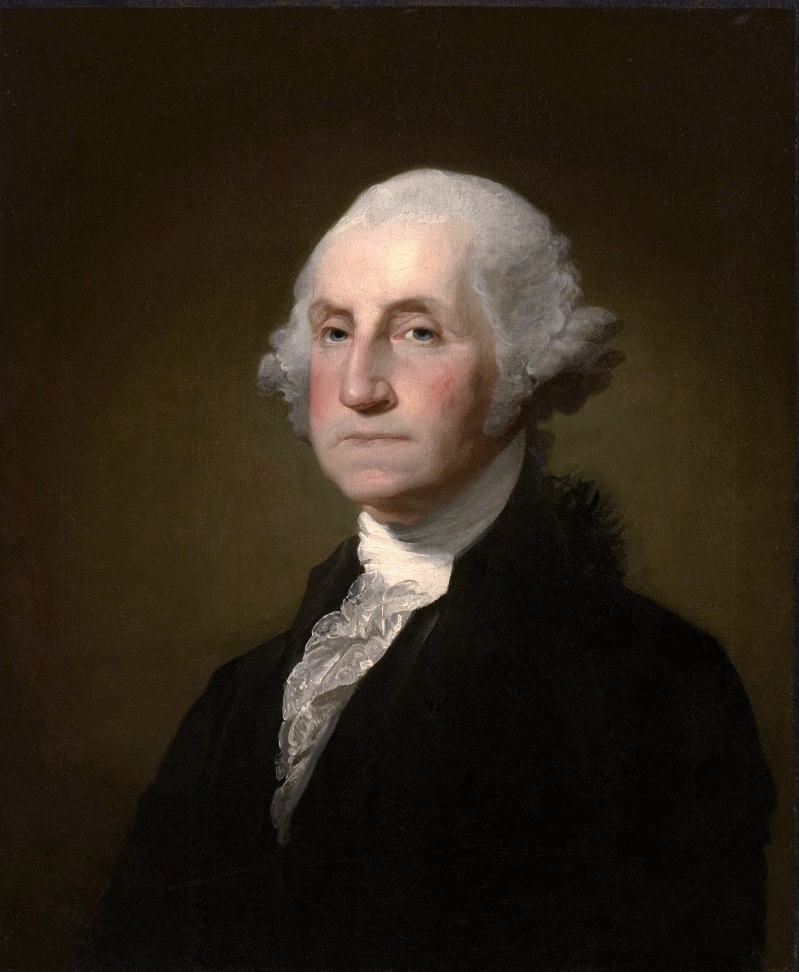 Portrait, leisure activity, serious, close-up, indoors, hairstyle, 1080P, visual Art, looking at camera, George Washington, studio shot, adults only, george, Phone HD Wallpaper