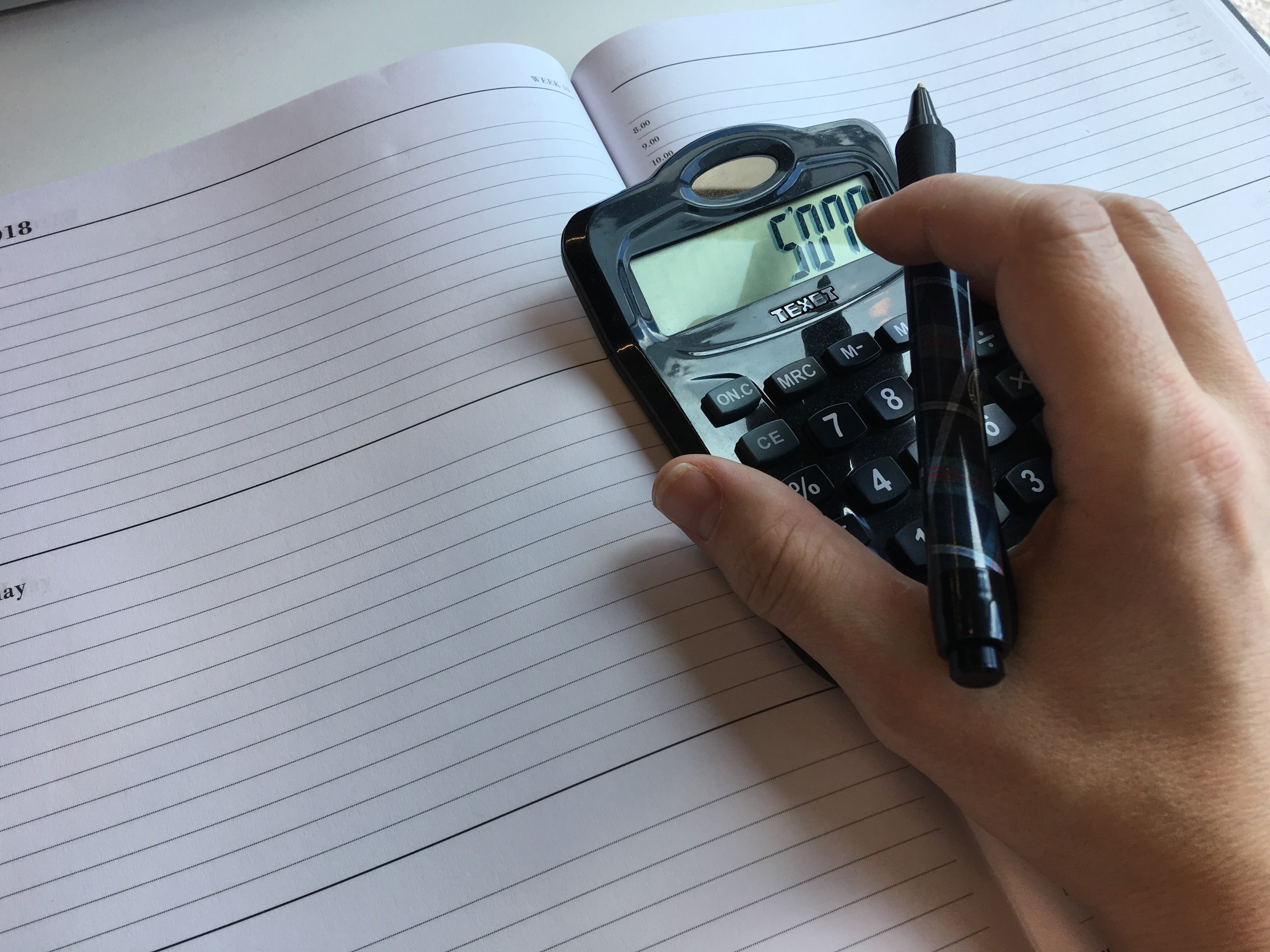 leisure activity, personal perspective, finger, paper, maths, holding, one person, pen, human body part, accounting, math, body part, indoors, technology, HD Wallpaper