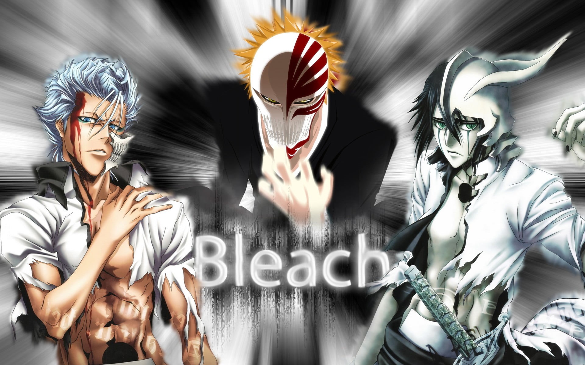 men, Grimmjow Jaegerjaquez, leisure activity, indoors, movie, women, Hollow, Bleach, people, 1080P, two people, front view, blurred motion, anime, standing, HD Wallpaper