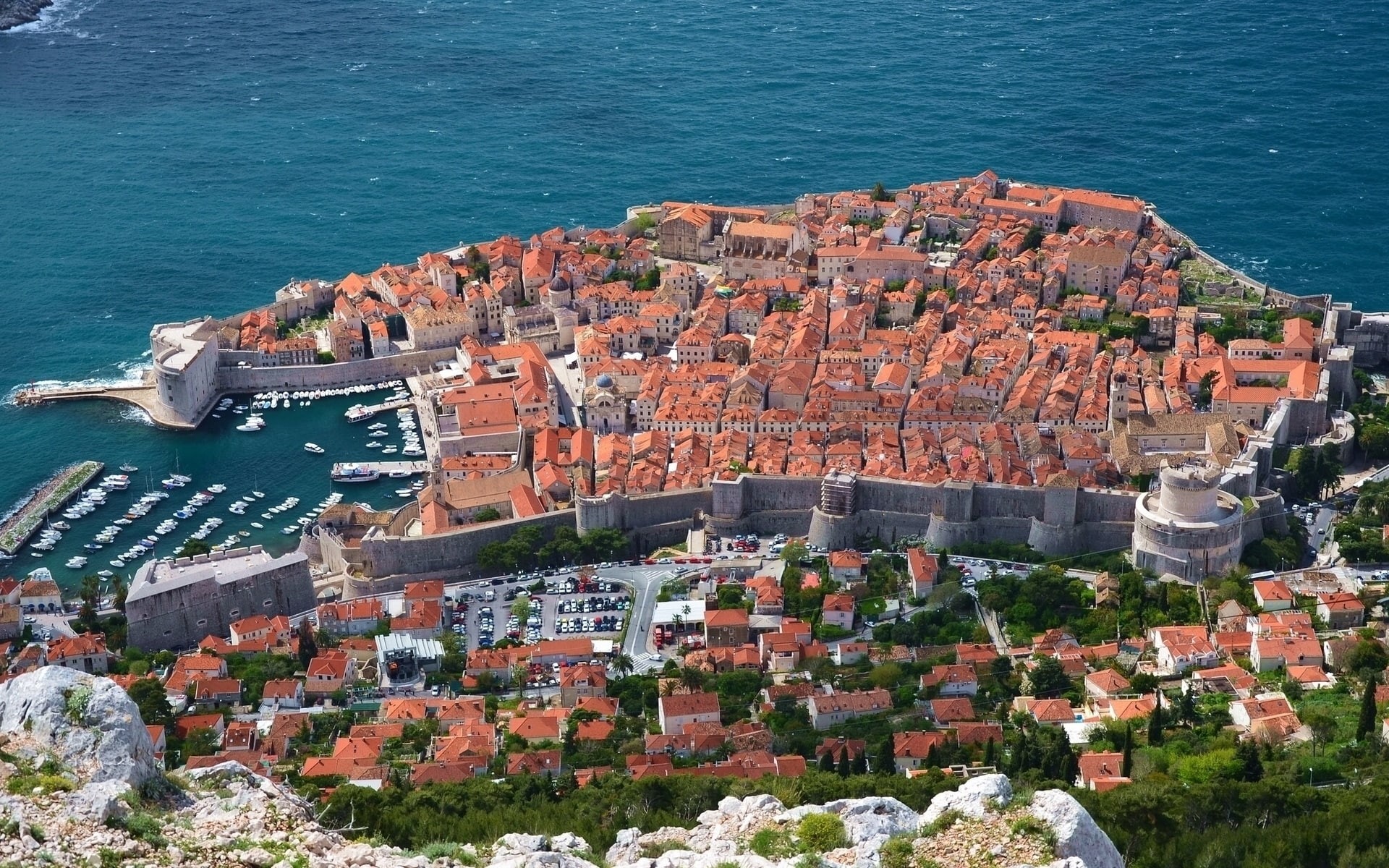 dubrovnik, 1080P, croatia, sea, coast, city, HD Wallpaper