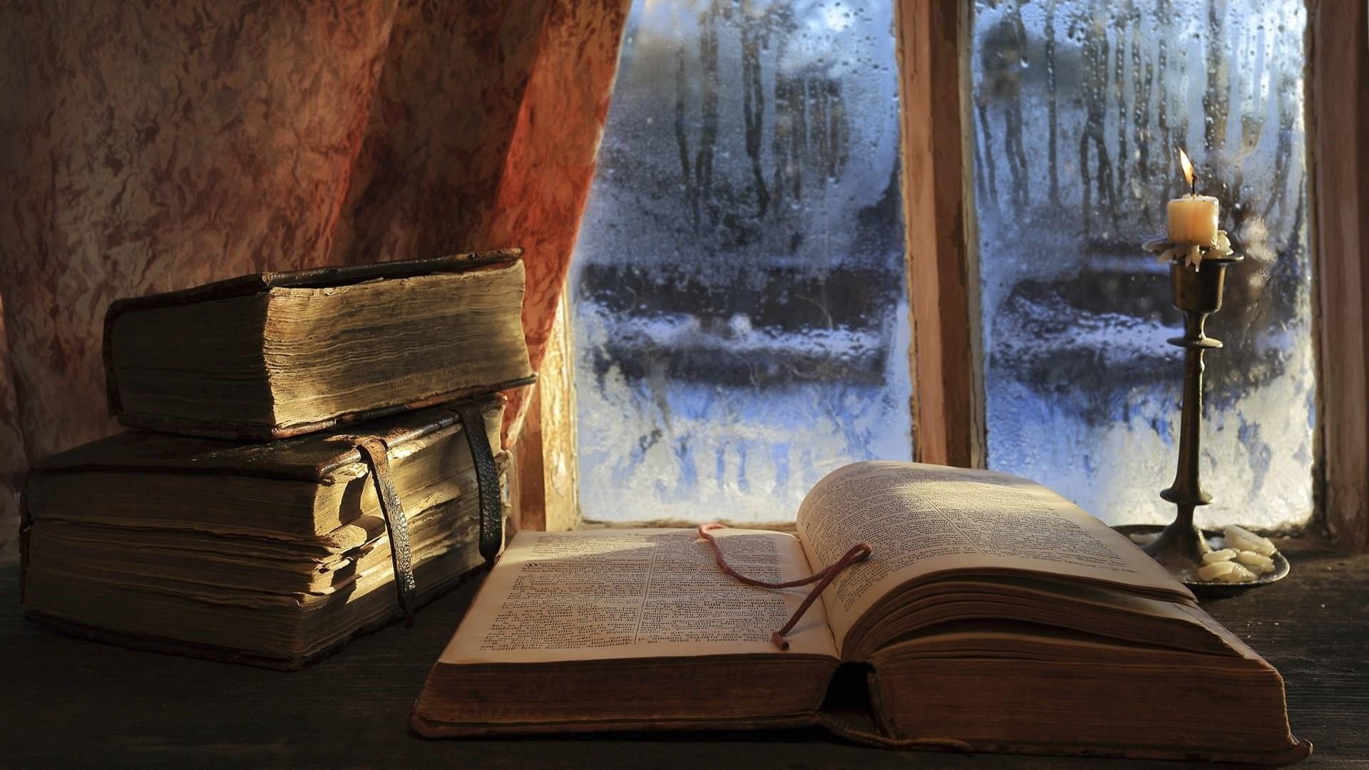 old, table, day, chair, still life photography, nature, wood, electric lamp, indoors, candle, wood - material, literature, window, winter, absence, home interior, HD Wallpaper