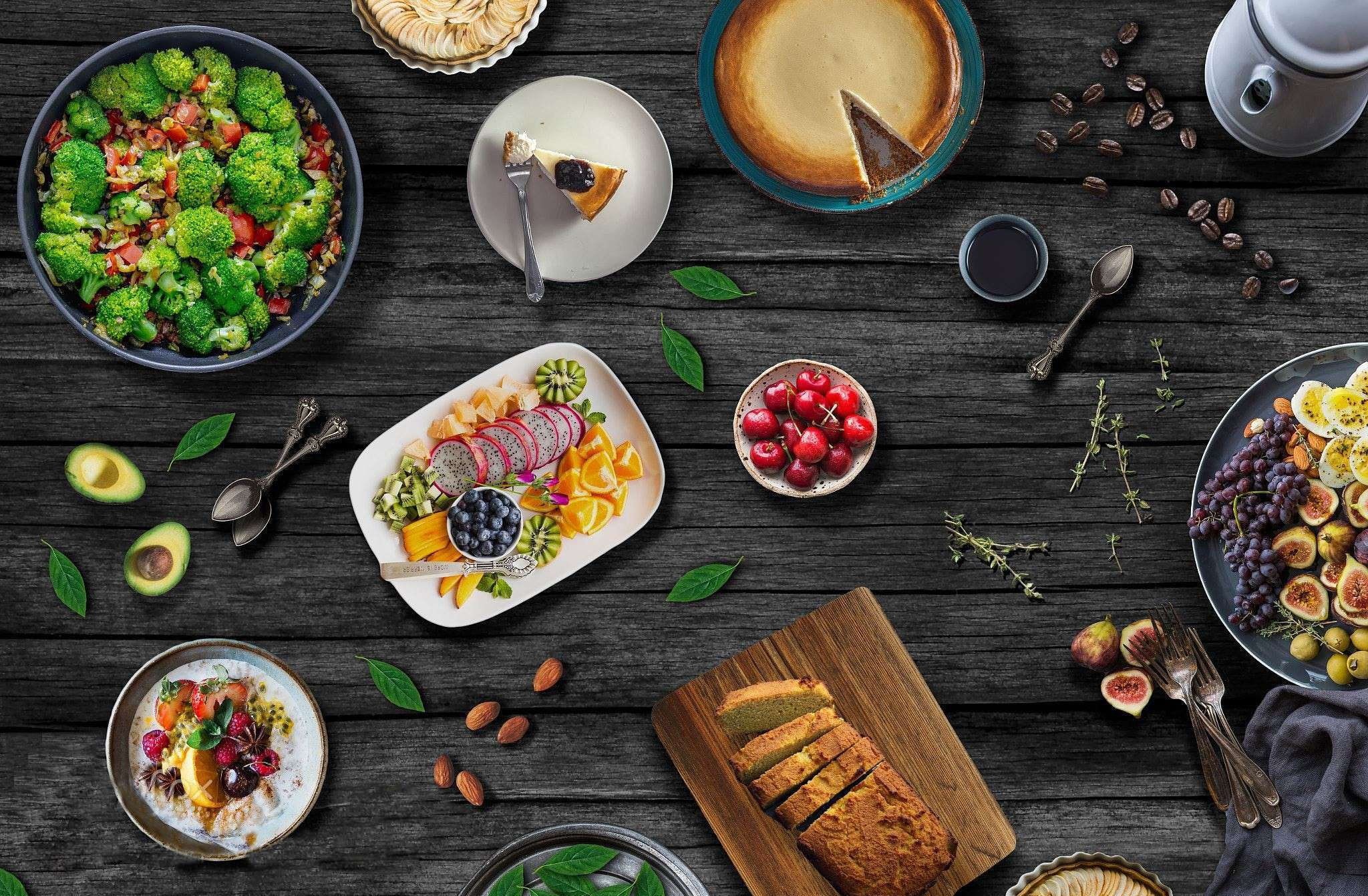 1080P, still life, food, wooden surface, HD Wallpaper