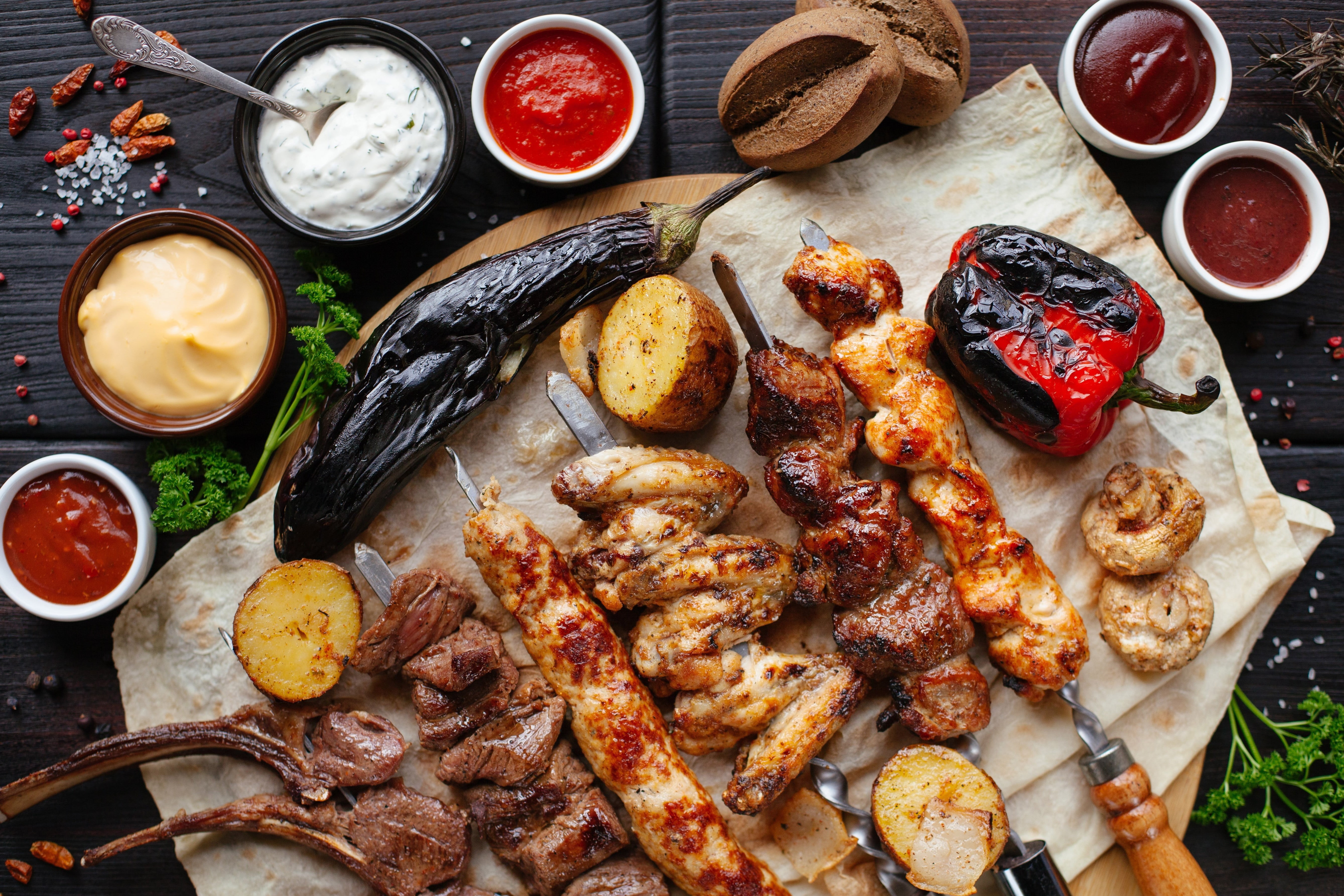 Still Life, Food, Barbecue, 5K, Meat, HD Wallpaper