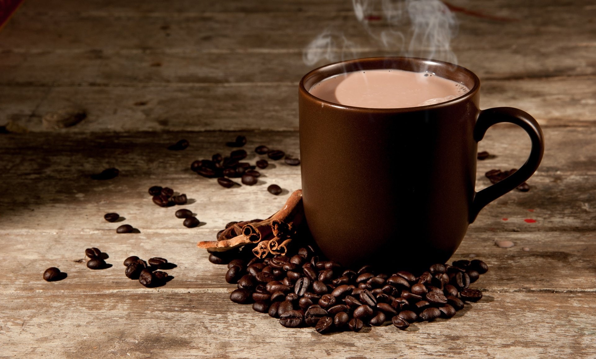 Food, Cup, Coffee Beans, 1080P, Coffee, Cinnamon, Still Life, HD Wallpaper