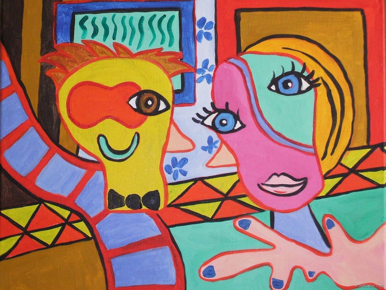 surrealismo, arte, pablo, picasso, pintura, 720P, HD Wallpaper