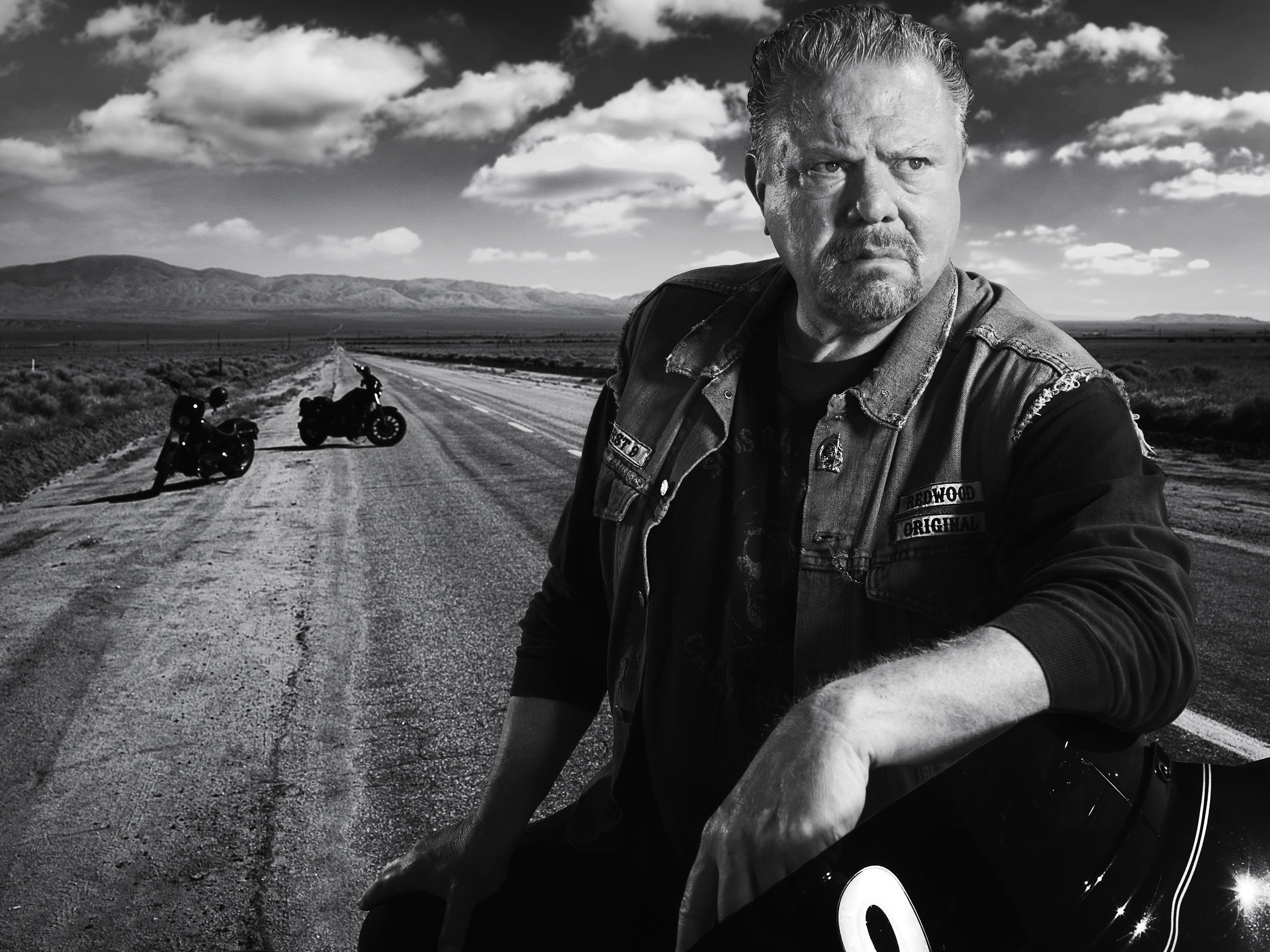 4K, hd, x, tv, sons, monochrome, series, art, entertainment, anarchy, Sons Of Anarchy, HD Wallpaper