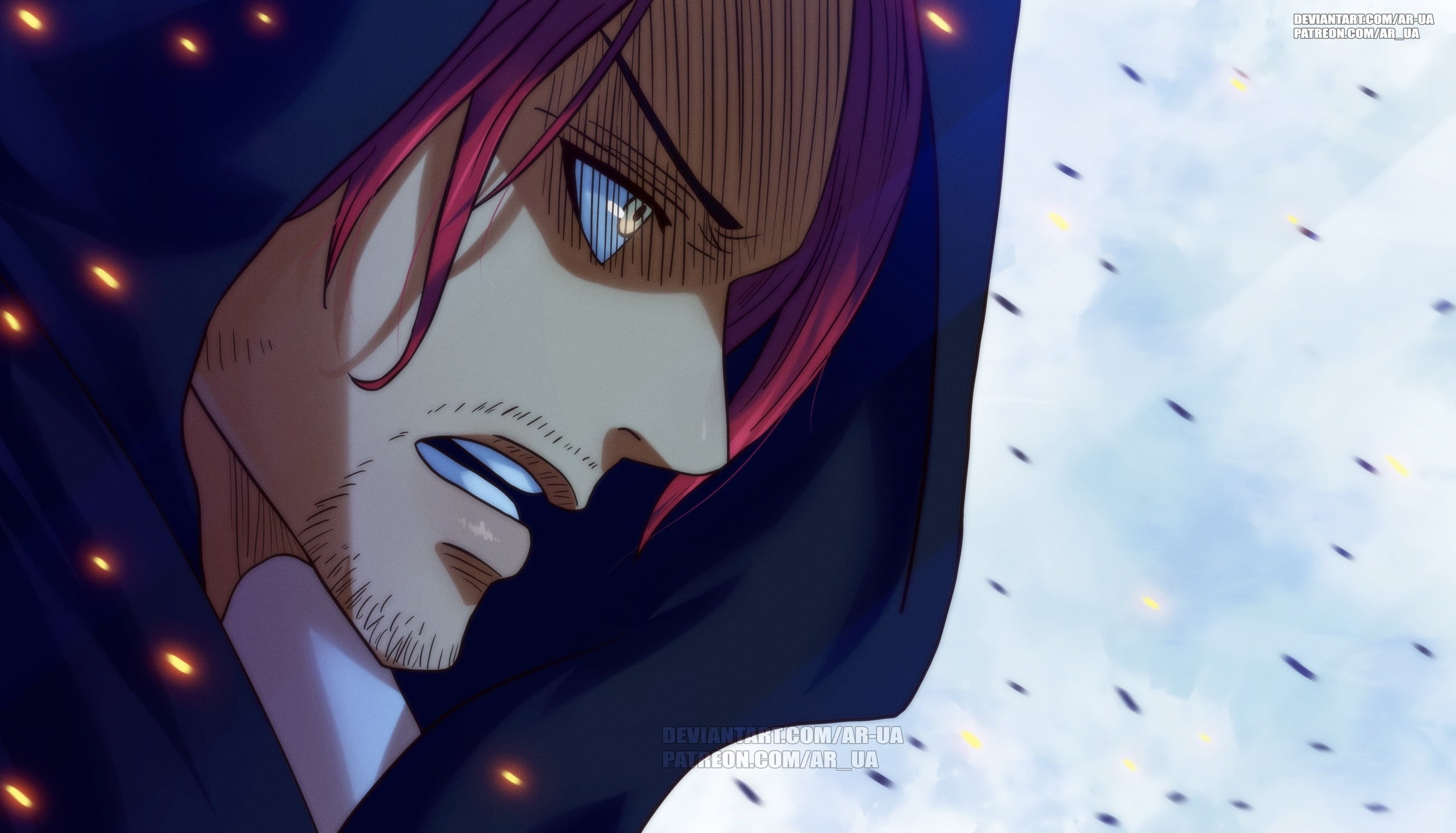 2K, One Piece, Shanks (One Piece), HD Wallpaper