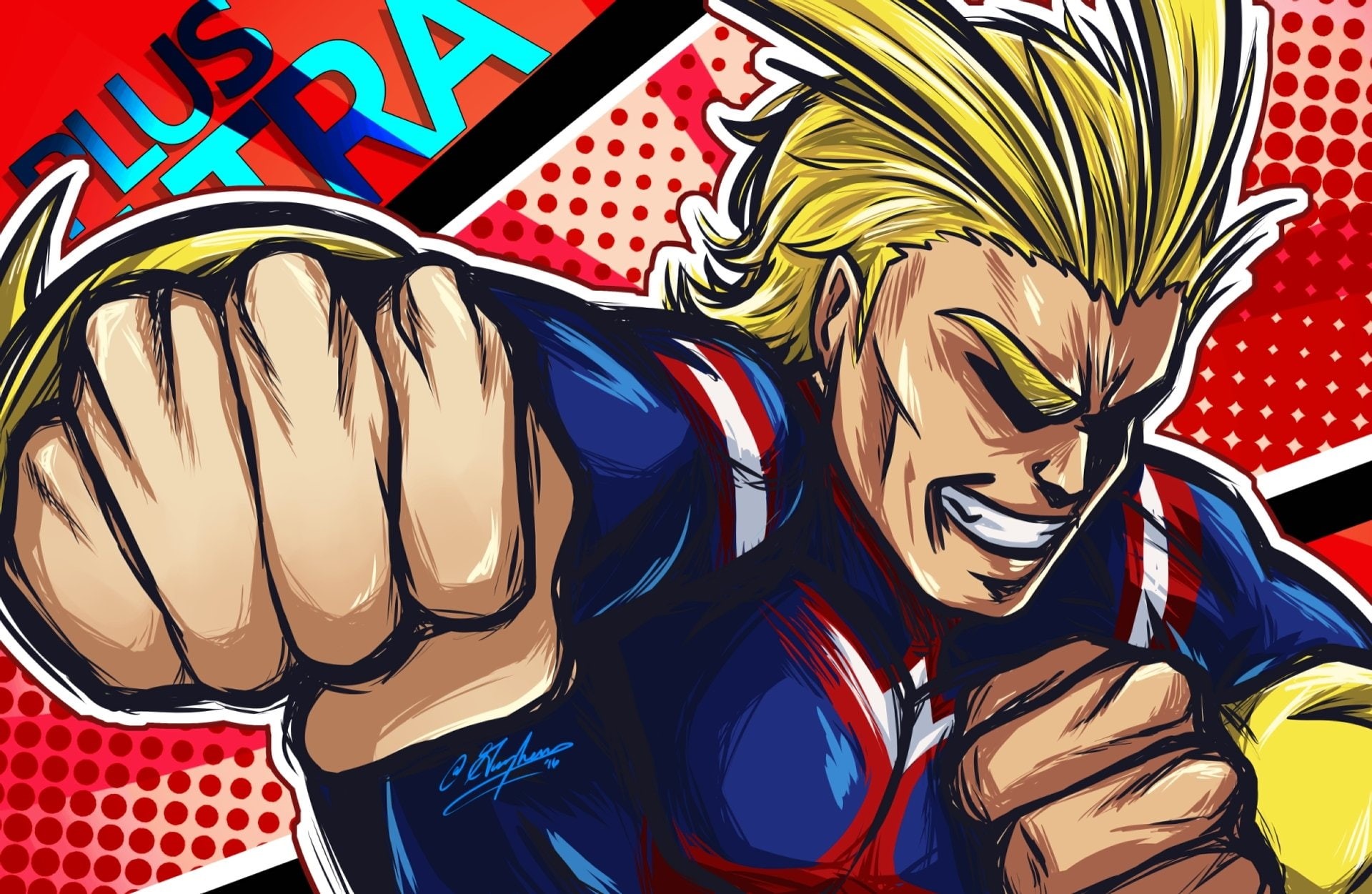 My Hero Academia, Anime, 1080P, All Might, HD Wallpaper