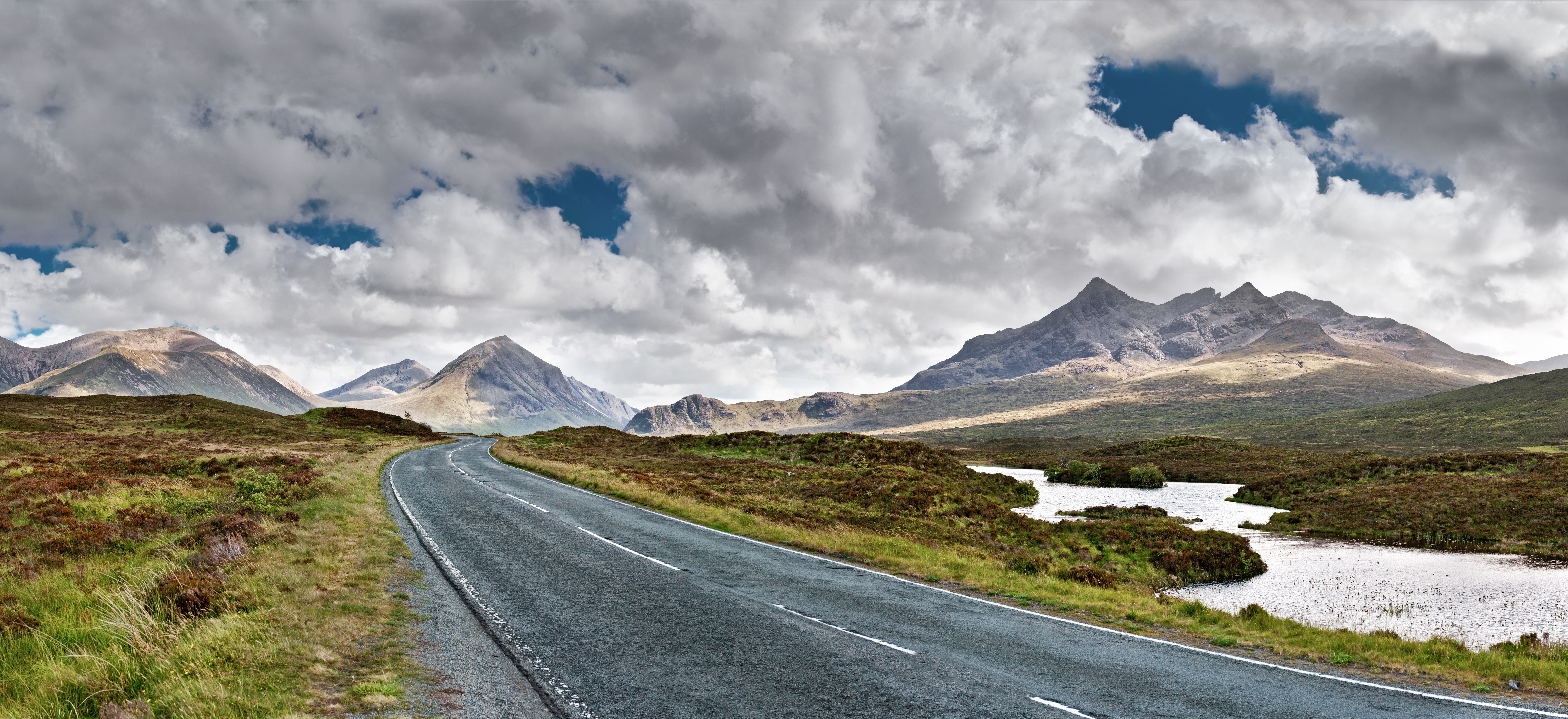 Isle of Skye, travel, 8k, Scotland, road, 8K, Europe, mountain, HD Wallpaper