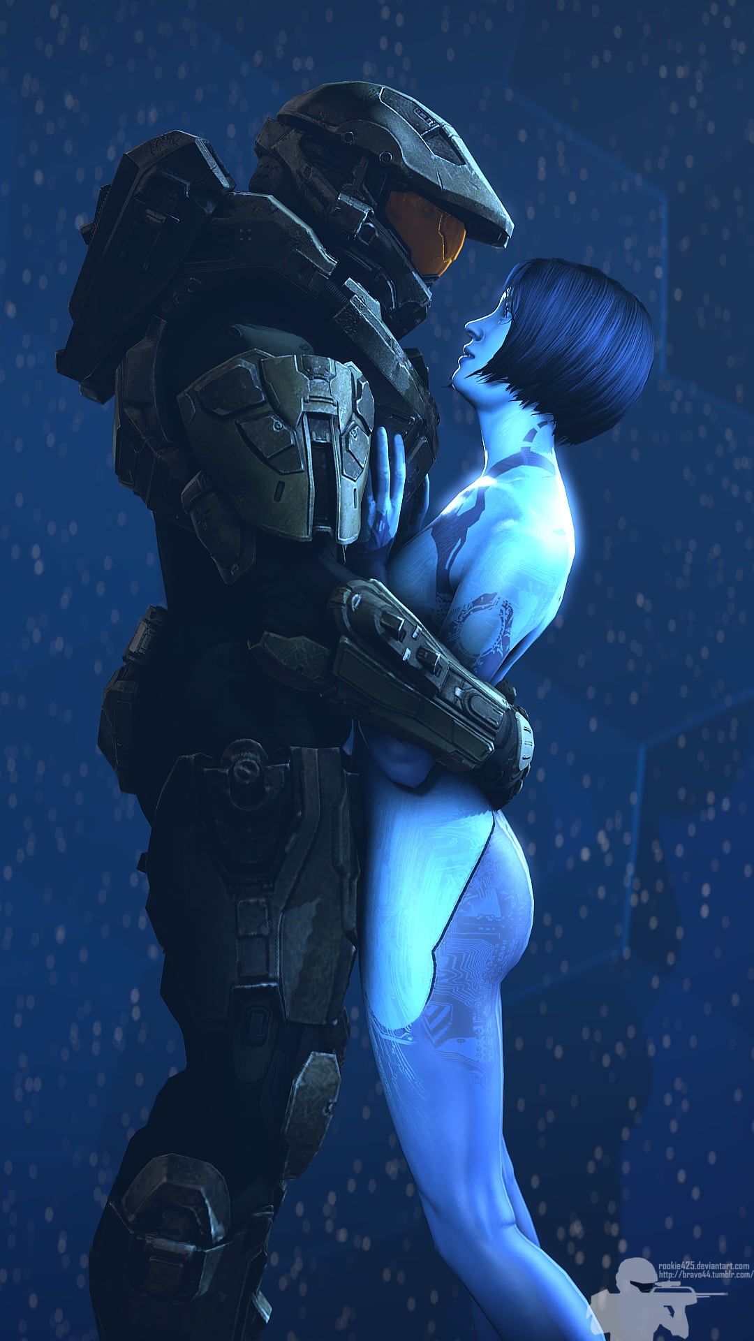 cyan, blue, fantasy armor, Halo 4, soldier, vertical, Halo 5: Guardians, blue hair, blue skin, Spartan II, Halo, Master Chief, short hair, Video Game Art, Phone HD Wallpaper
