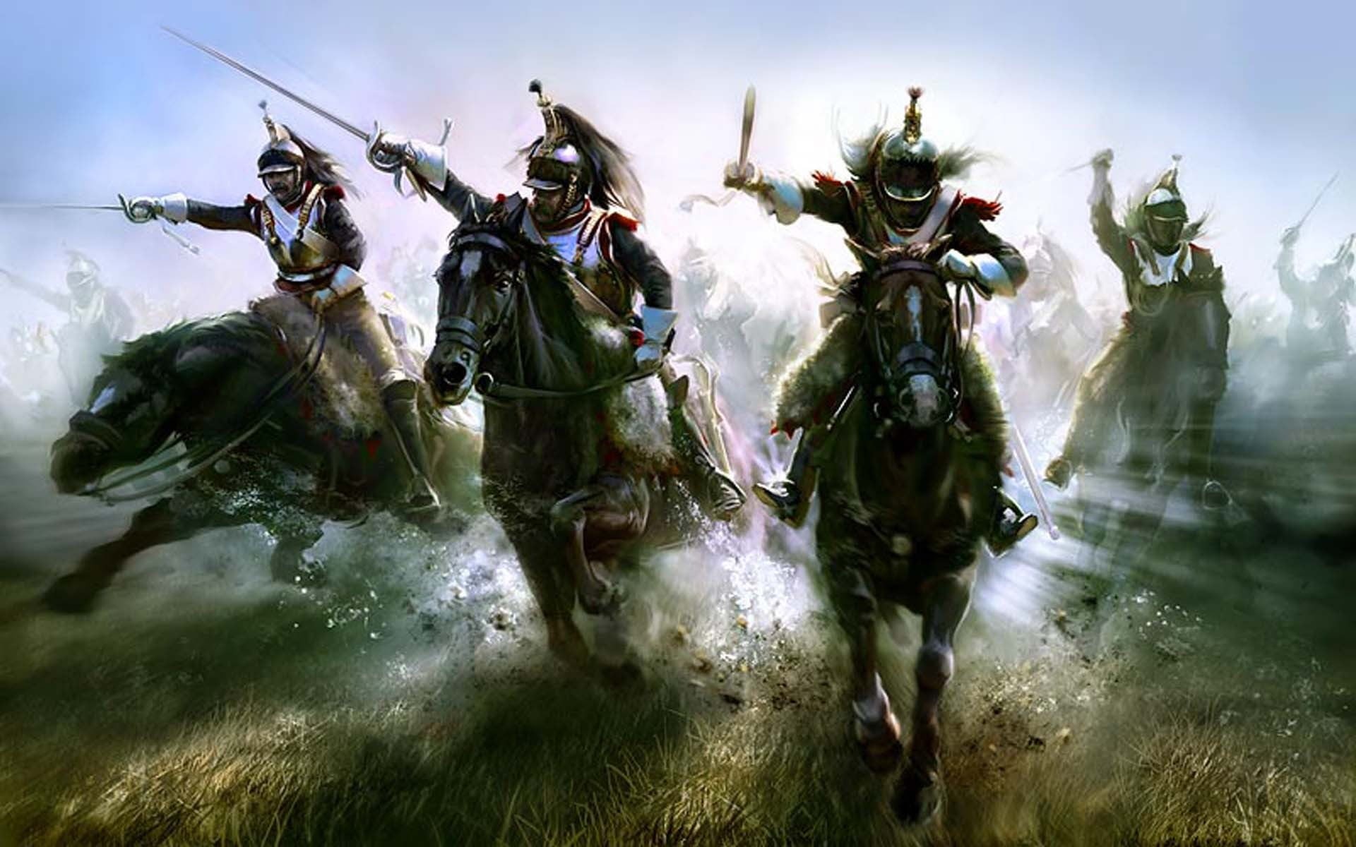 heavy, and from the beginning, power, war, water, French cuirass unlike Russian cuirasses, French, aggression, still a musket with a bayonet., not painted and had the color of polished metal, HD Wallpaper
