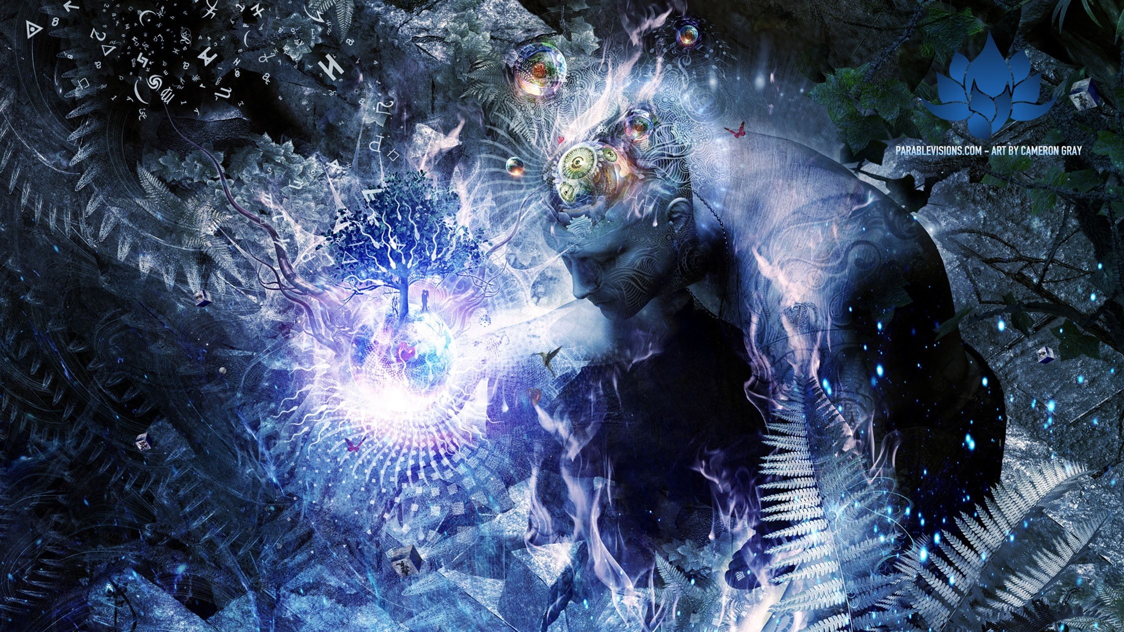 1080P, Cameron Gray, fantasy art, spiritual, sacred geometry, digital art, HD Wallpaper