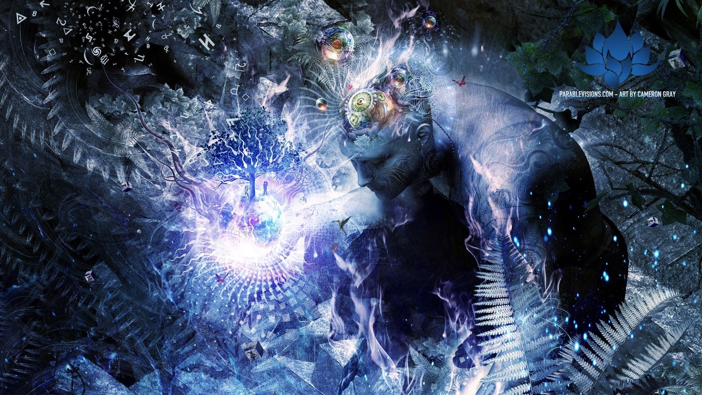 1080P, Cameron Gray, spiritual, Sacred Geometry, HD Wallpaper