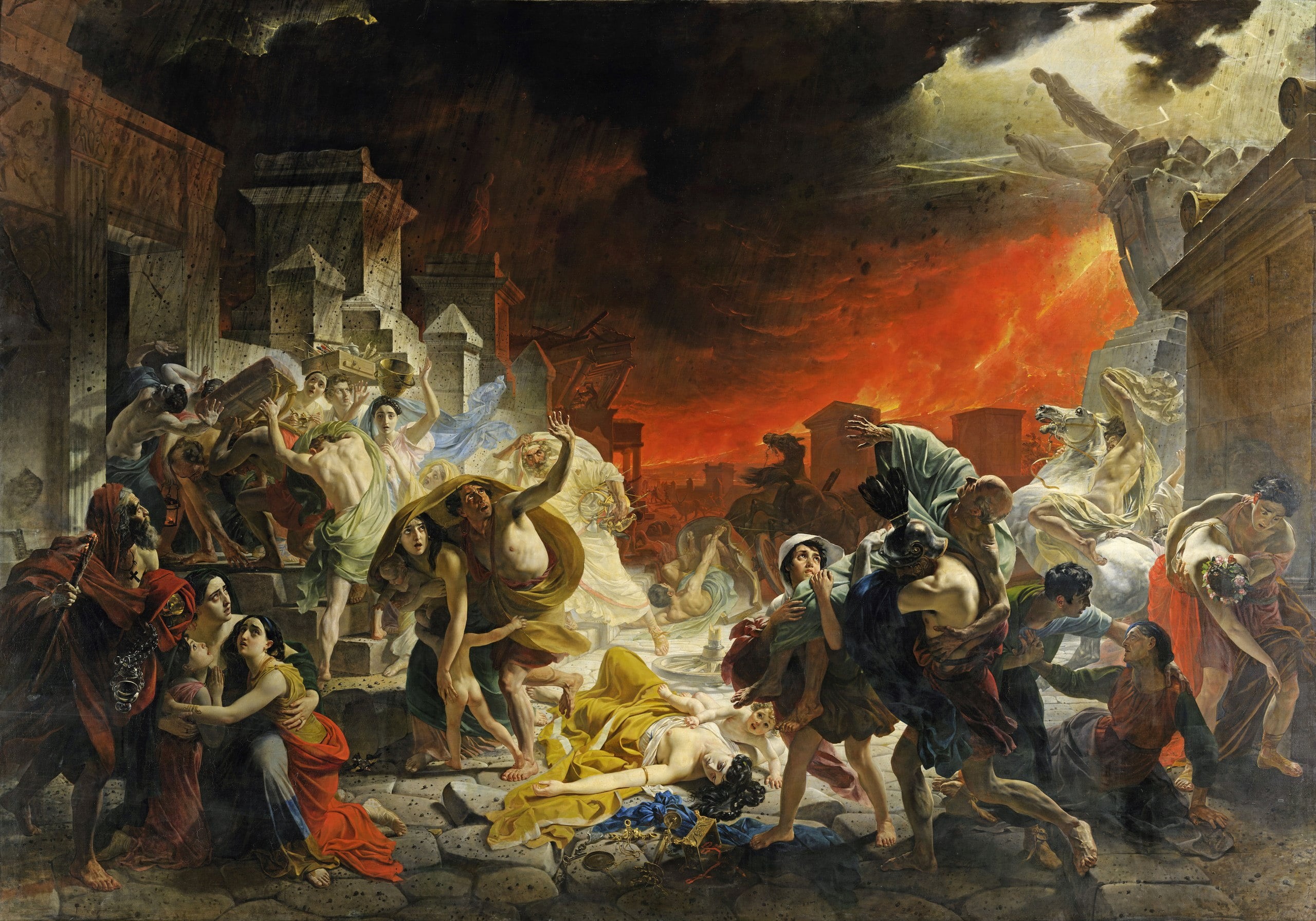 Karl Bryullov, The Last Day of Pompeii, Traditional Artwork, traditional art, 2K, painting, HD Wallpaper