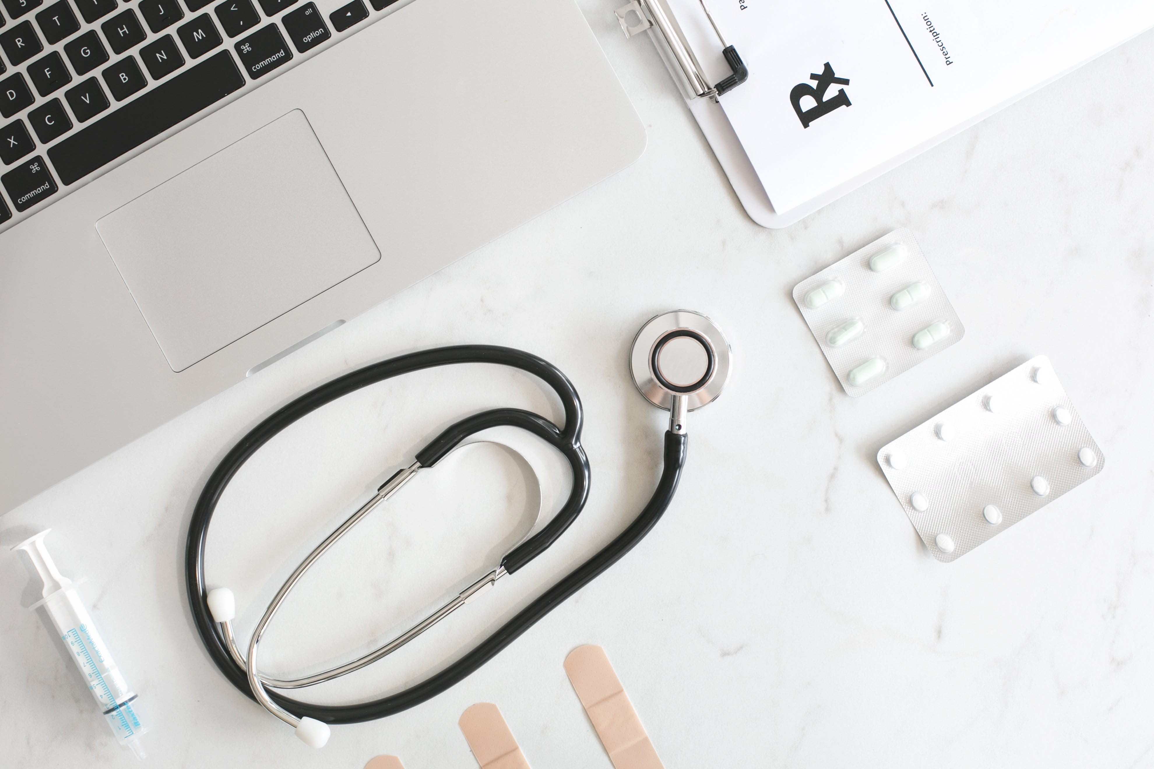 Medicine, connection, Local, business, laptop, computer equipment, lifestyles, Doctor, s, indoors, occupation, people, Flatlay, healthcare and medicine, HD Wallpaper