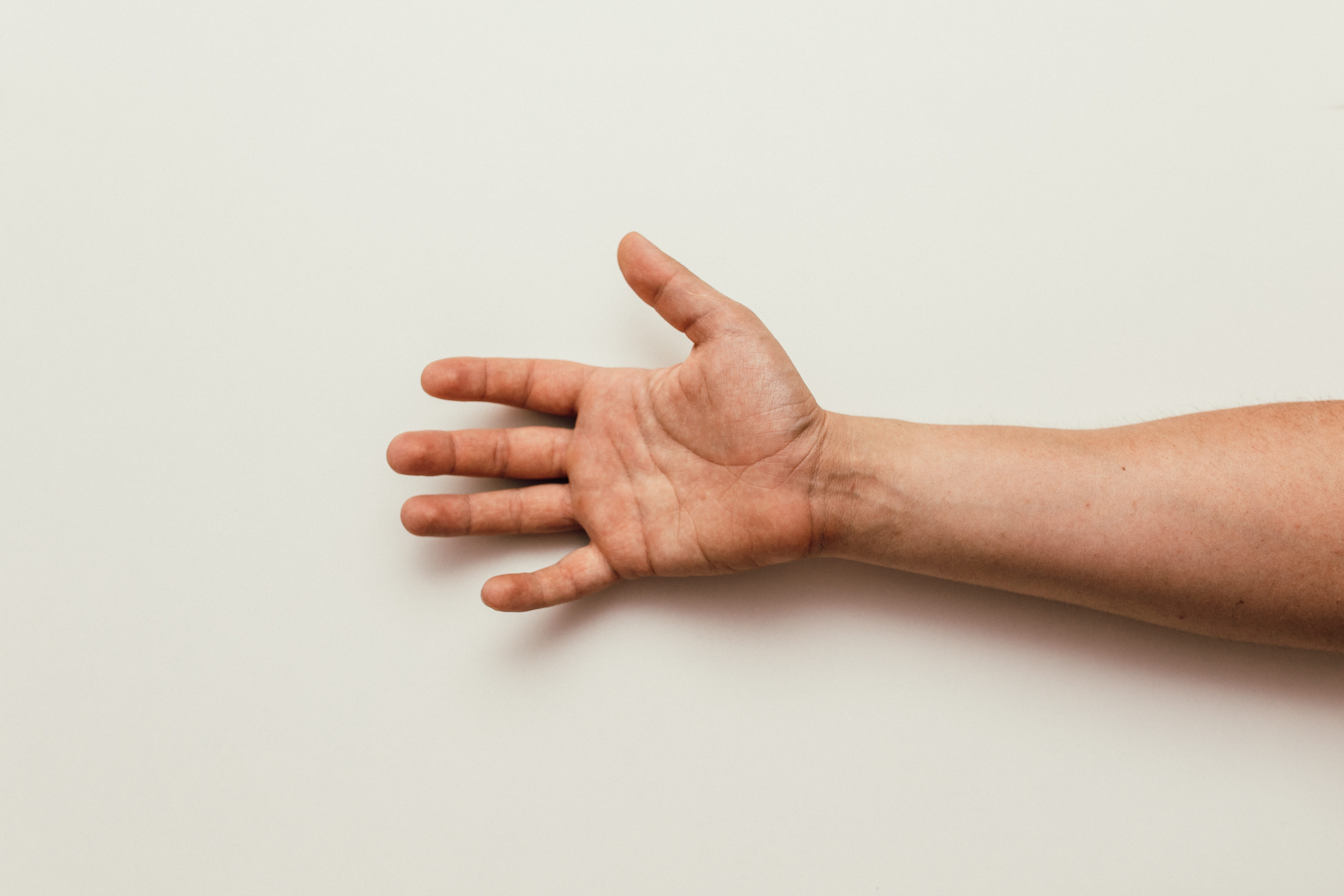 hand raised, men, studio shot, body part, human arm, s, palm, indoors, human finger, finger, right, human body part, limb, thumb, 5K, close-up, hand, fingers, HD Wallpaper
