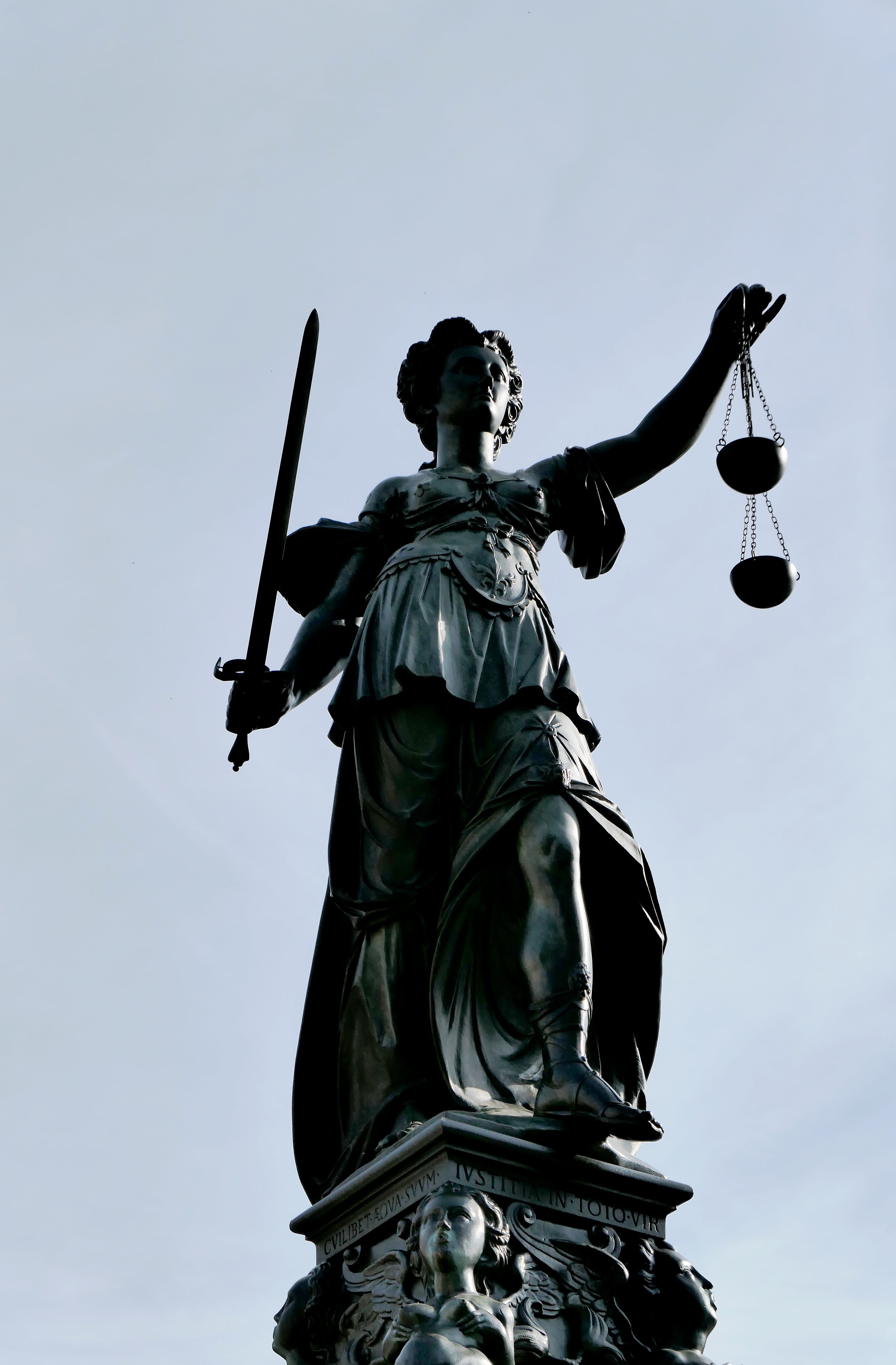 clear sky, weapon, laws, arms raised, travel destinations, symbol, sky, nature, rather teach, statue, jura, no people, horizontal, angel, history, right, Phone HD Wallpaper