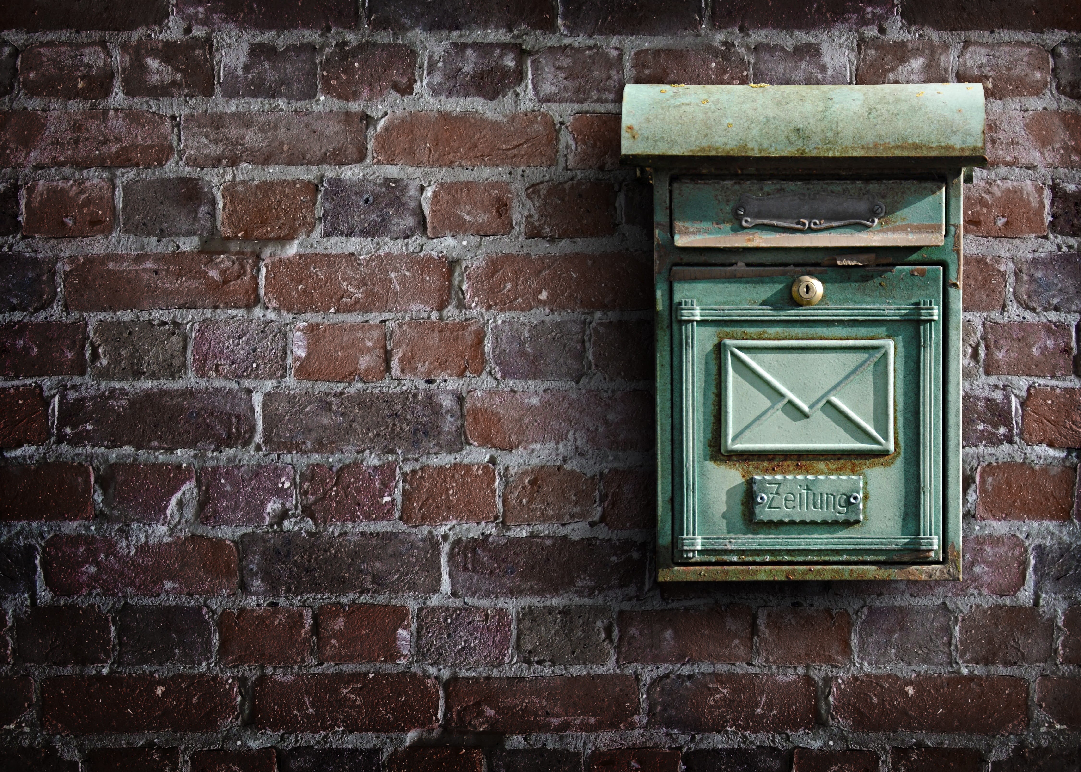 door, text, weathered, pattern, built structure, 4K, communication, wall, mail slot, green, close-up, post mail box, architecture, building exterior, letter boxes, HD Wallpaper