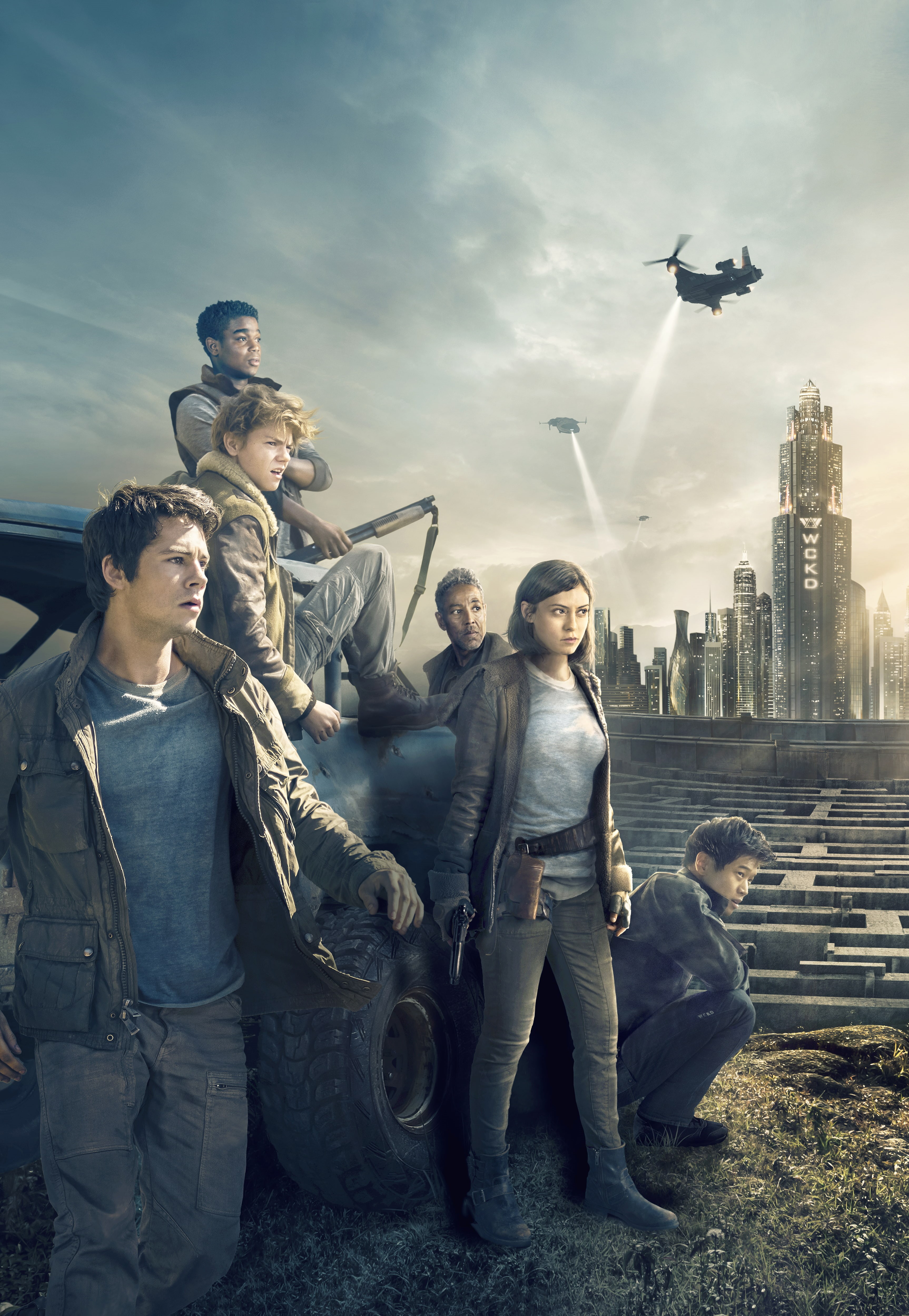 Dylan OBrien, 4K, Thomas Brodie-Sangster, Dexter Darden, Rosa Salazar, Ki Hong Lee, Giancarlo Esposito, Maze Runner The Death Cure, 2018, Phone HD Wallpaper