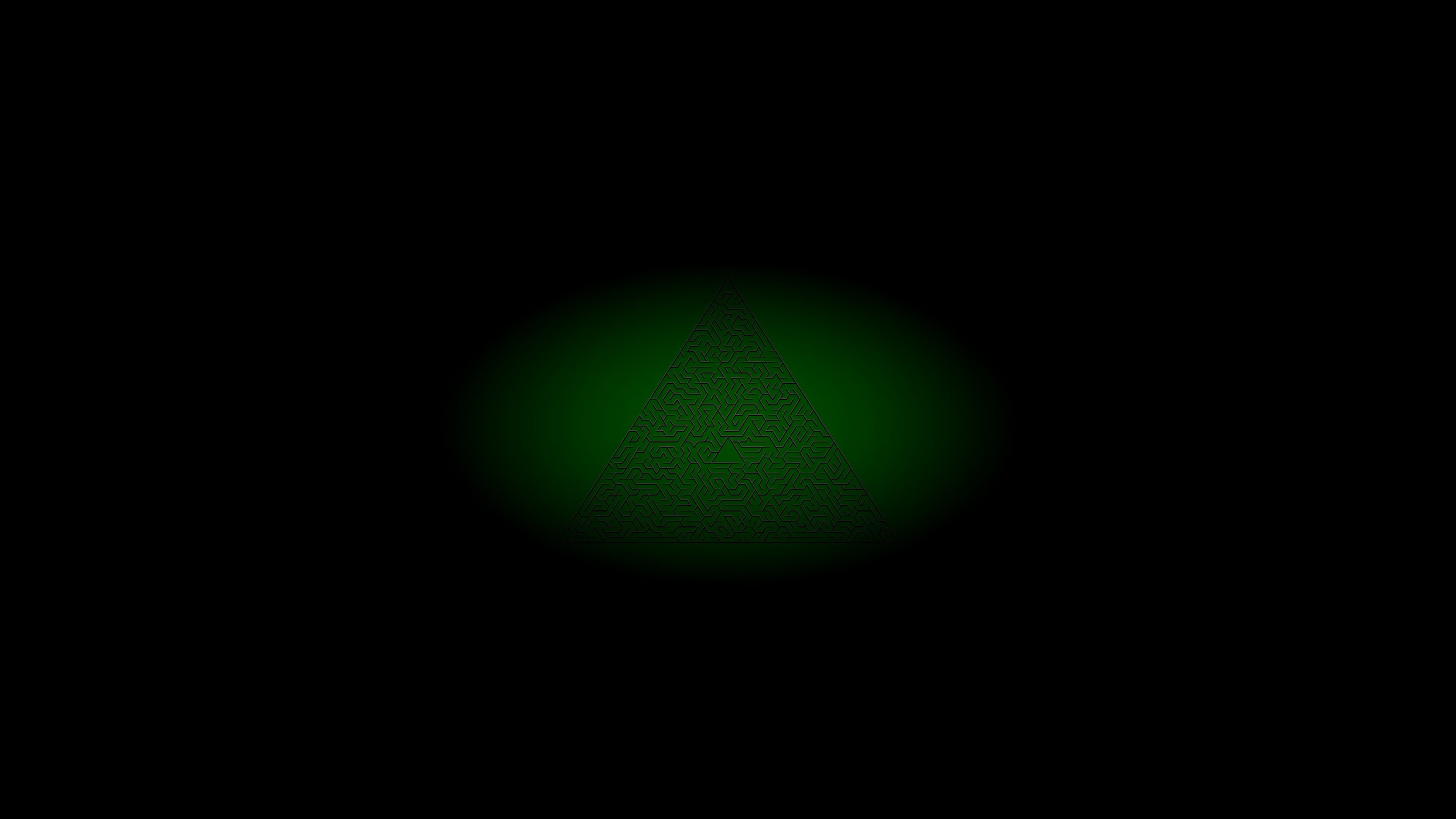 ball, studio shot, single object, sign, copy space, nature, 4K, maze, black color, illuminated, light, green color, shape, no people, dark, close-up, environmental conservation, HD Wallpaper