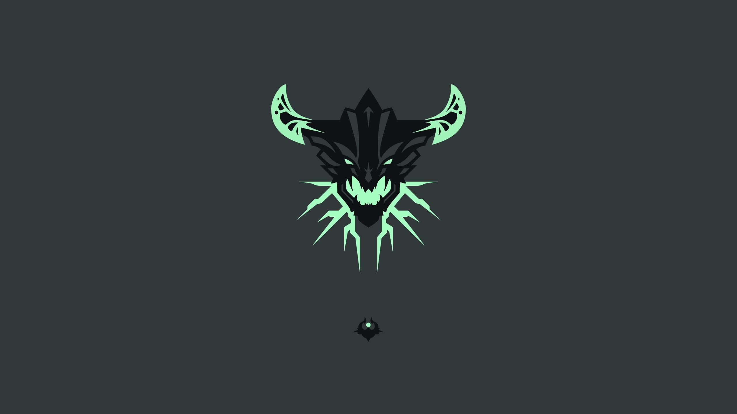 green, simple background, Dota 2, minimalism, ornate, green color, isolated, motion, design, one animal, illustration, backgrounds, close-up, retro Styled, HD Wallpaper