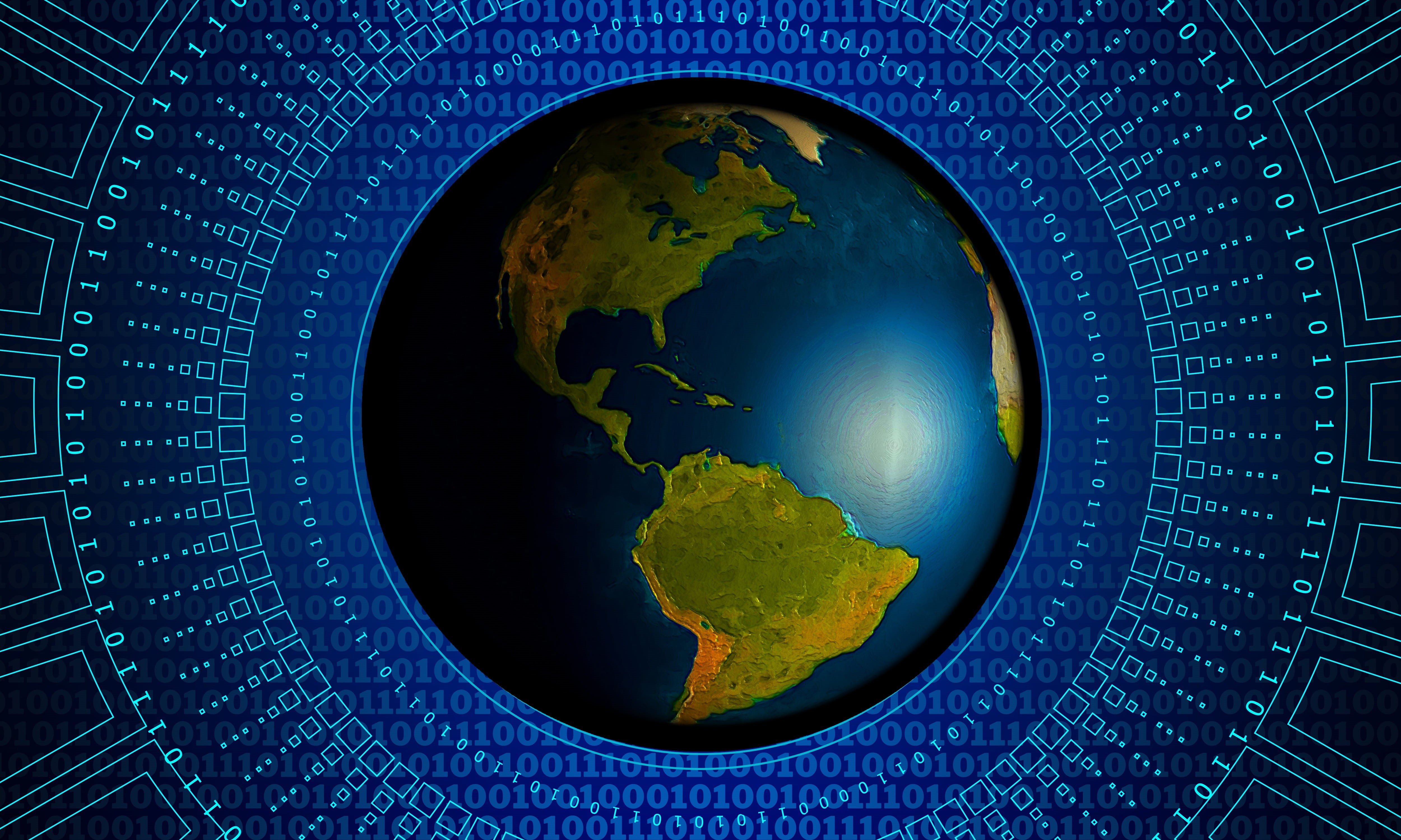 illustration, globe, star, null, binary code, one, planet, numbering system, computer equipment, business, digital, connection, binary, computer, pay, internet, HD Wallpaper
