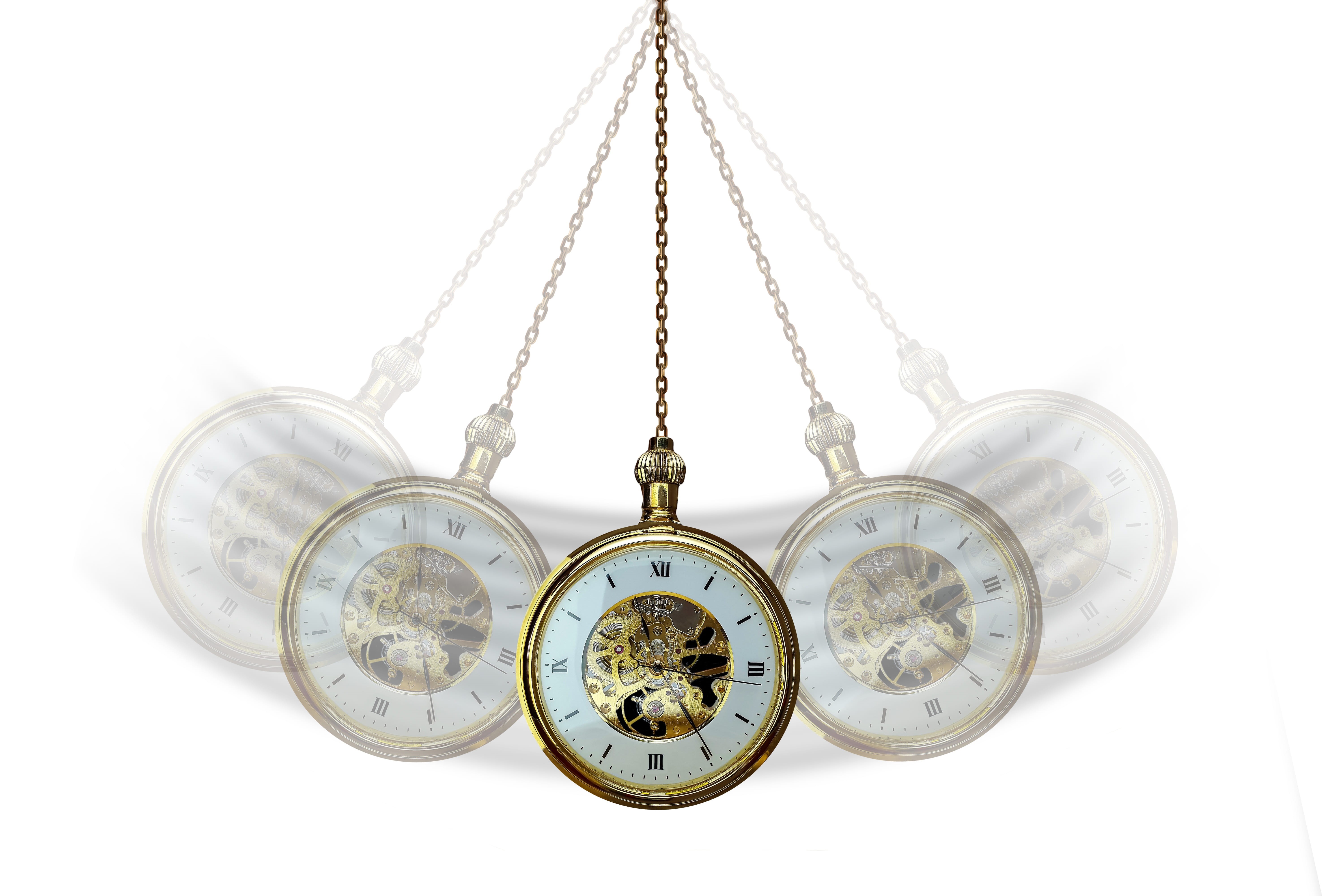 5K, chain, suggestion, psychology, accuracy, time, indoors, studio shot, no people, trance, weight scale, still life, pocket watch, cut out, pendulum, HD Wallpaper