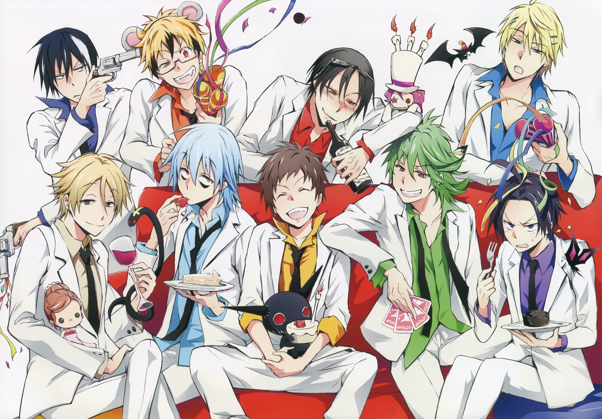 1080P, Kuro (Servamp), Old Child (Servamp), Doubt Doubt (Servamp), Licht Jekylland Todoroki, Mahiru Shirota, Belkia (Servamp), Tsubaki (Servamp), Snow Lily (Servamp), HD Wallpaper