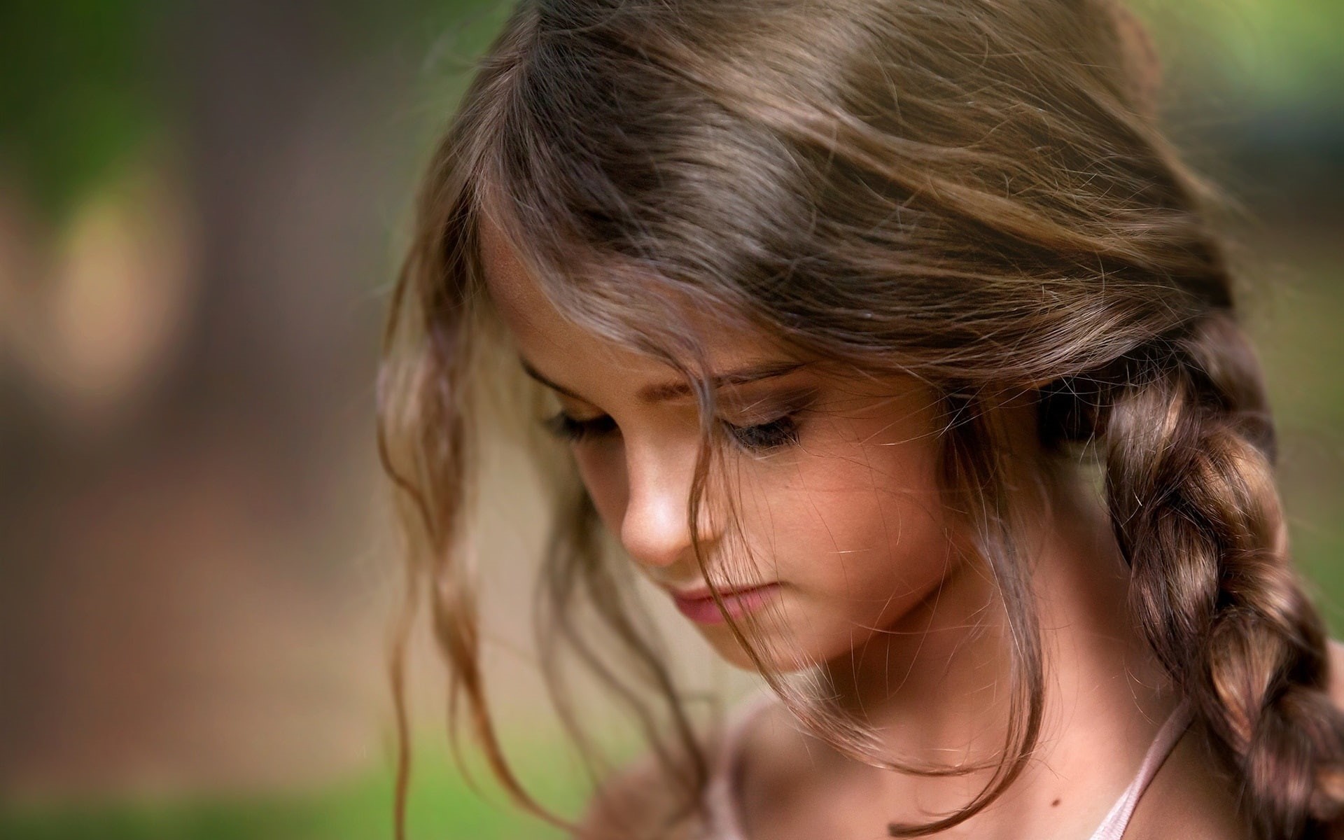 Cute, 1080P, Girl, Thought, Child, Lost, HD Wallpaper