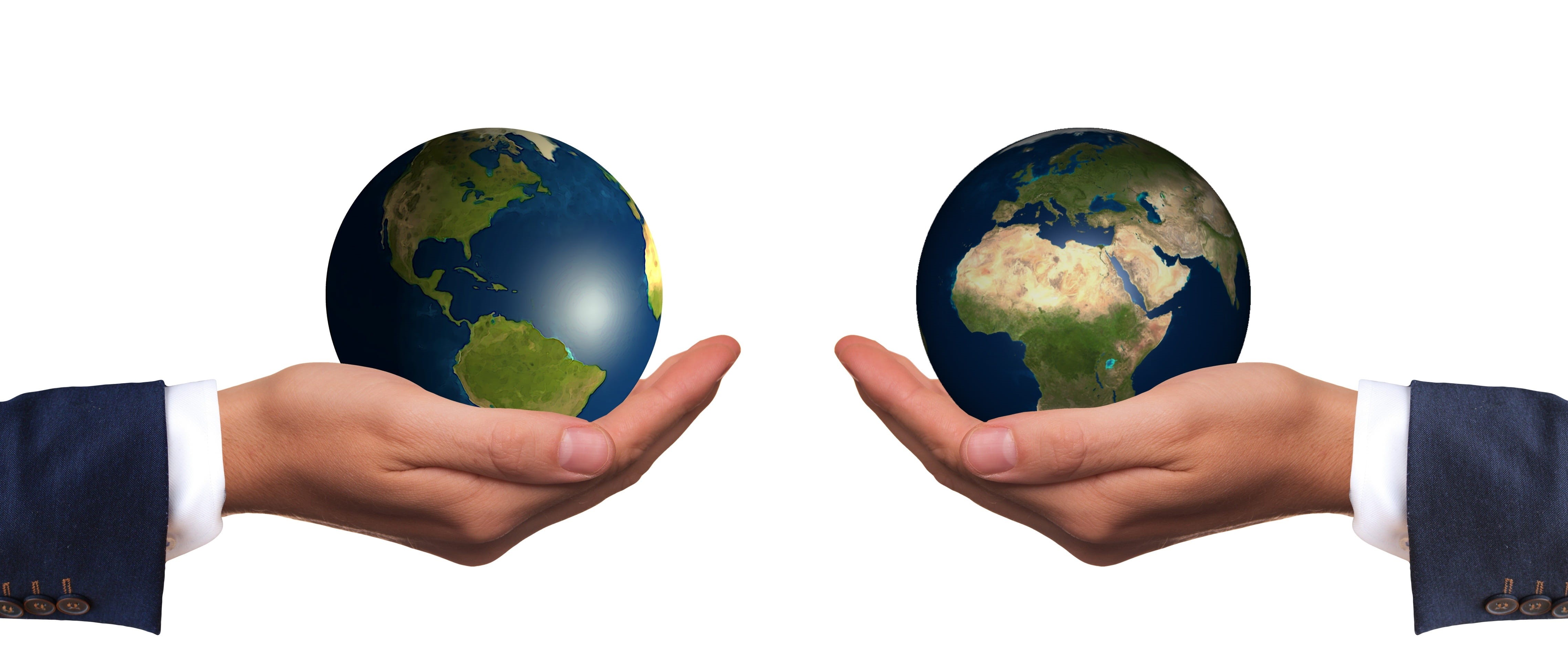 cut out, space, sphere, environmental conservation, planet earth, politician, africa, responsibility, asia, globe, white background, global communications, HD Wallpaper