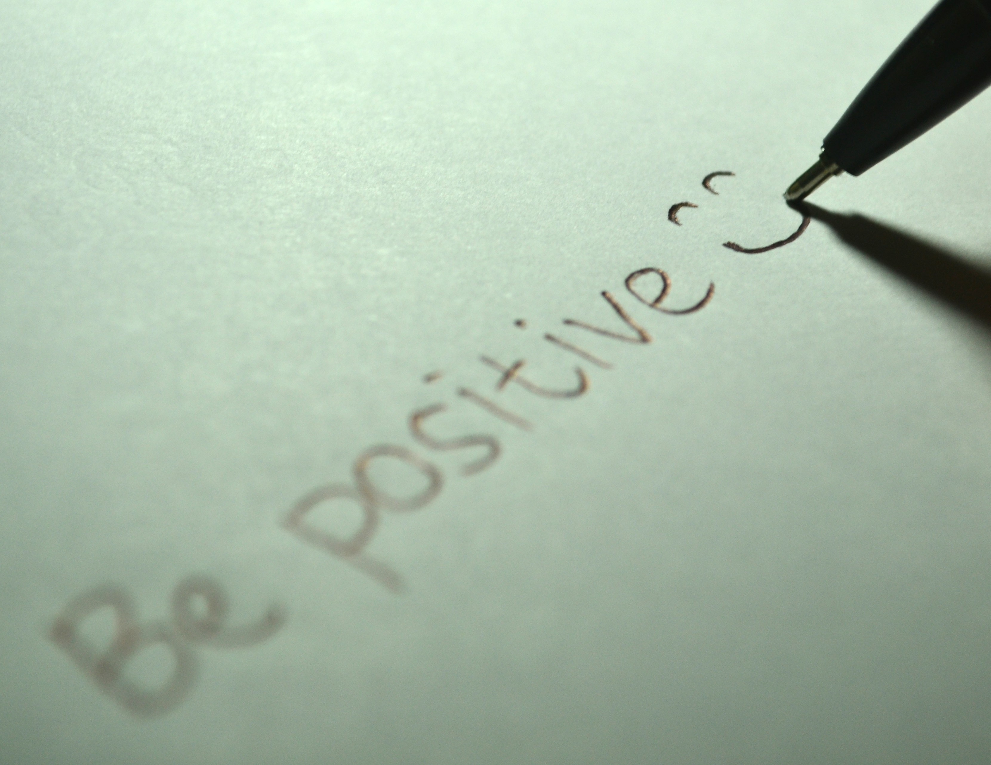copy space, selective focus, pen, writing instrument, symbol, white, paper, smiling, text, correspondence, writing, document, western script, communication, HD Wallpaper
